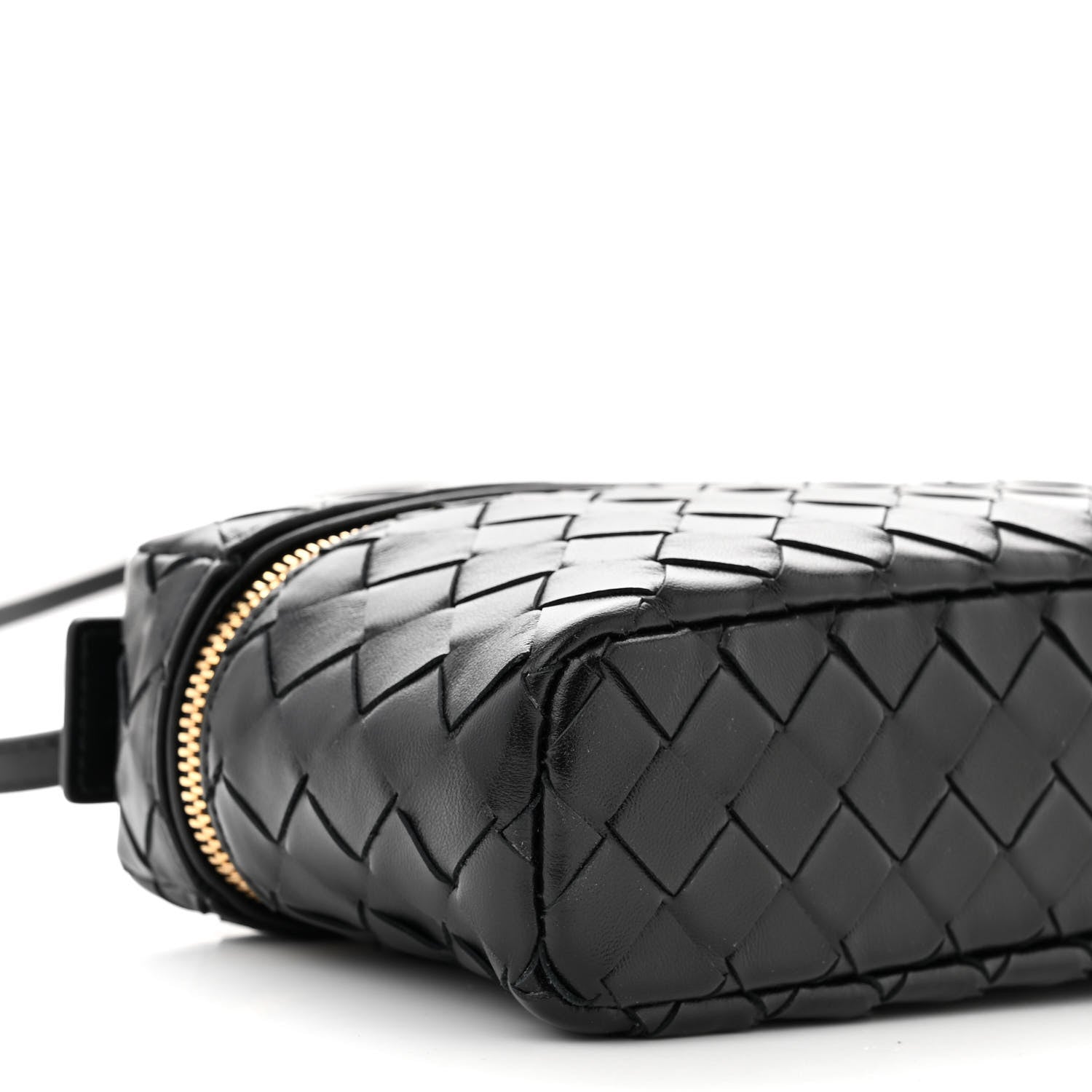 Bottega Veneta Calfskin Intrecciato Bang Bang Vanity Case Black 8 of 9
