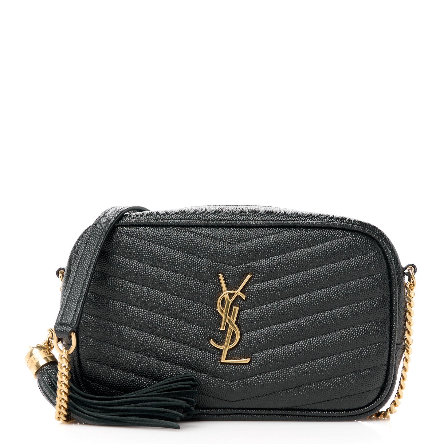 Grain De Poudre Matelasse Monogram Mini Lou Camera Bag Black