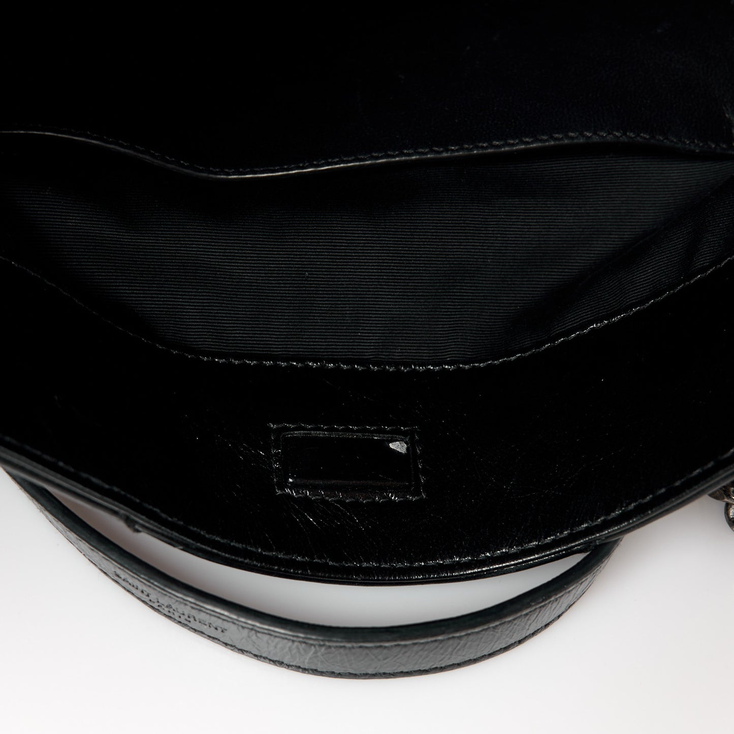 Crinkled Calfskin Matelasse Monogram Medium Niki Shopper Tote Black