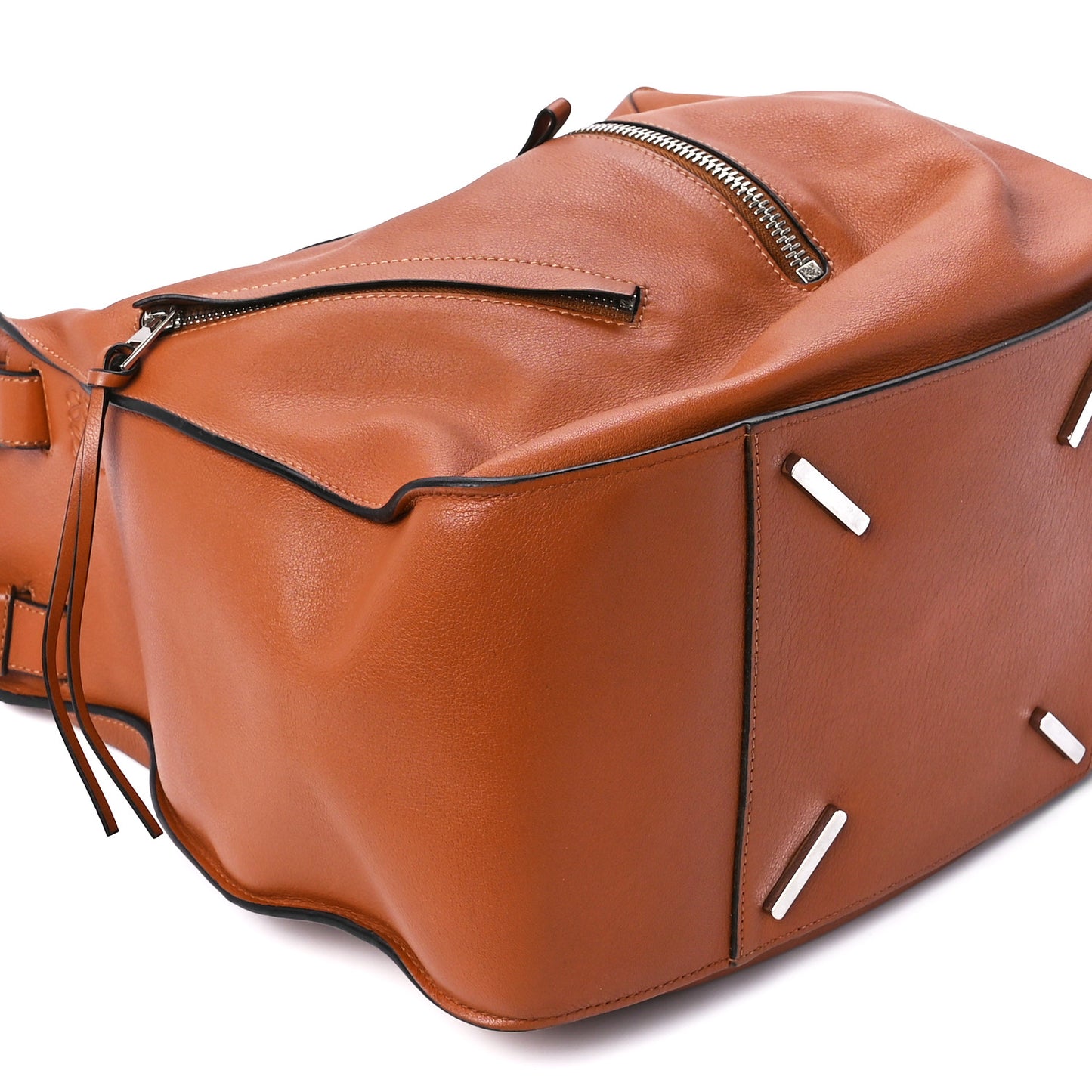 Calfskin Medium Hammock Shoulder Bag Tan