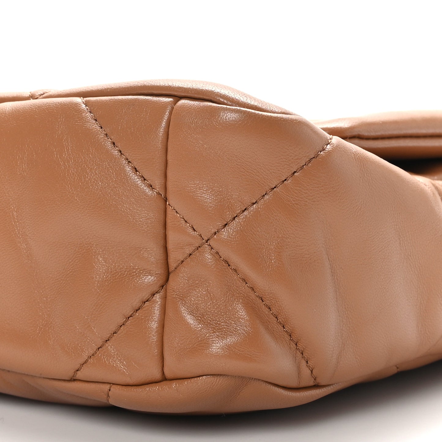 Lambskin Quilted Medium Chanel 19 Flap Brown