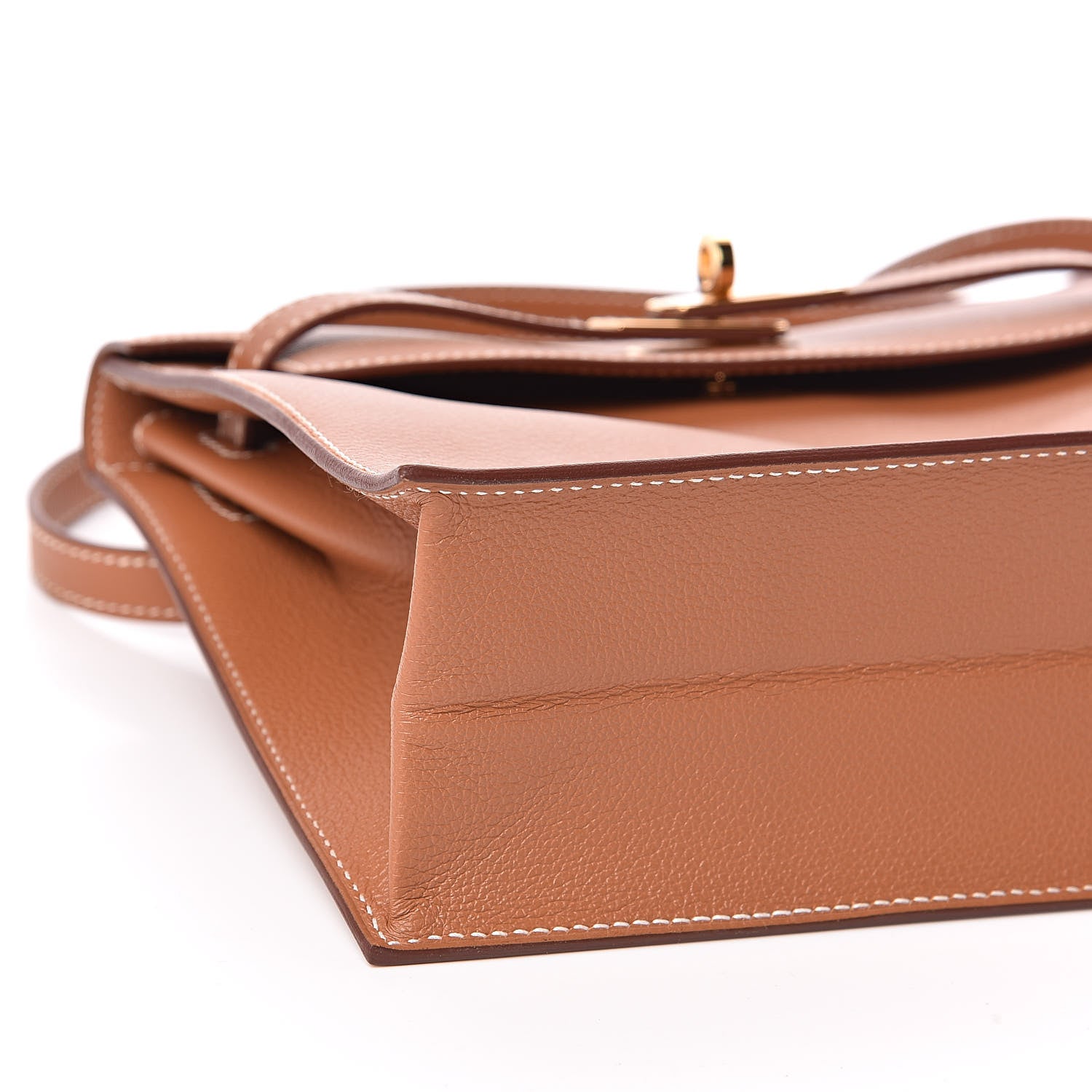 Hermes Evercolor Kelly Danse II Belt Bag Gold 8 of 11