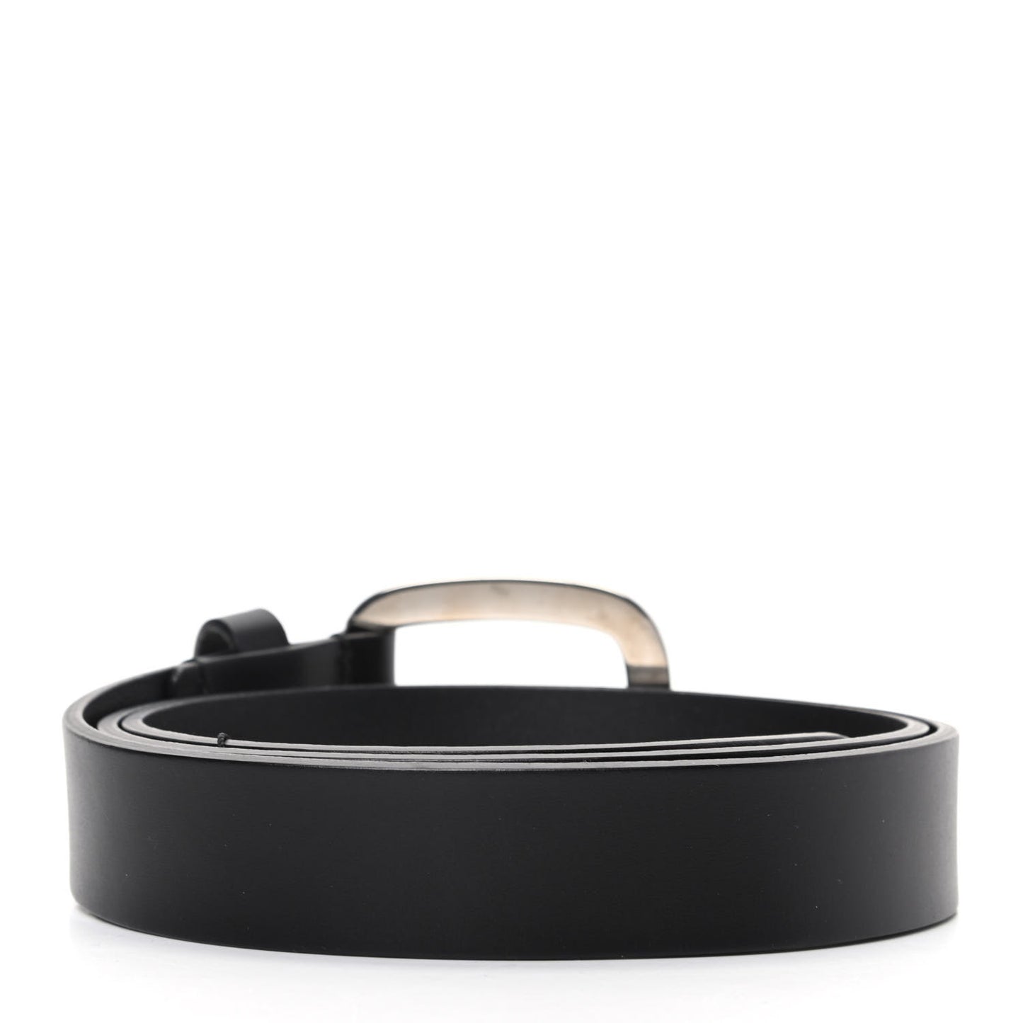 Calfskin Buckle Belt 100 40 Black