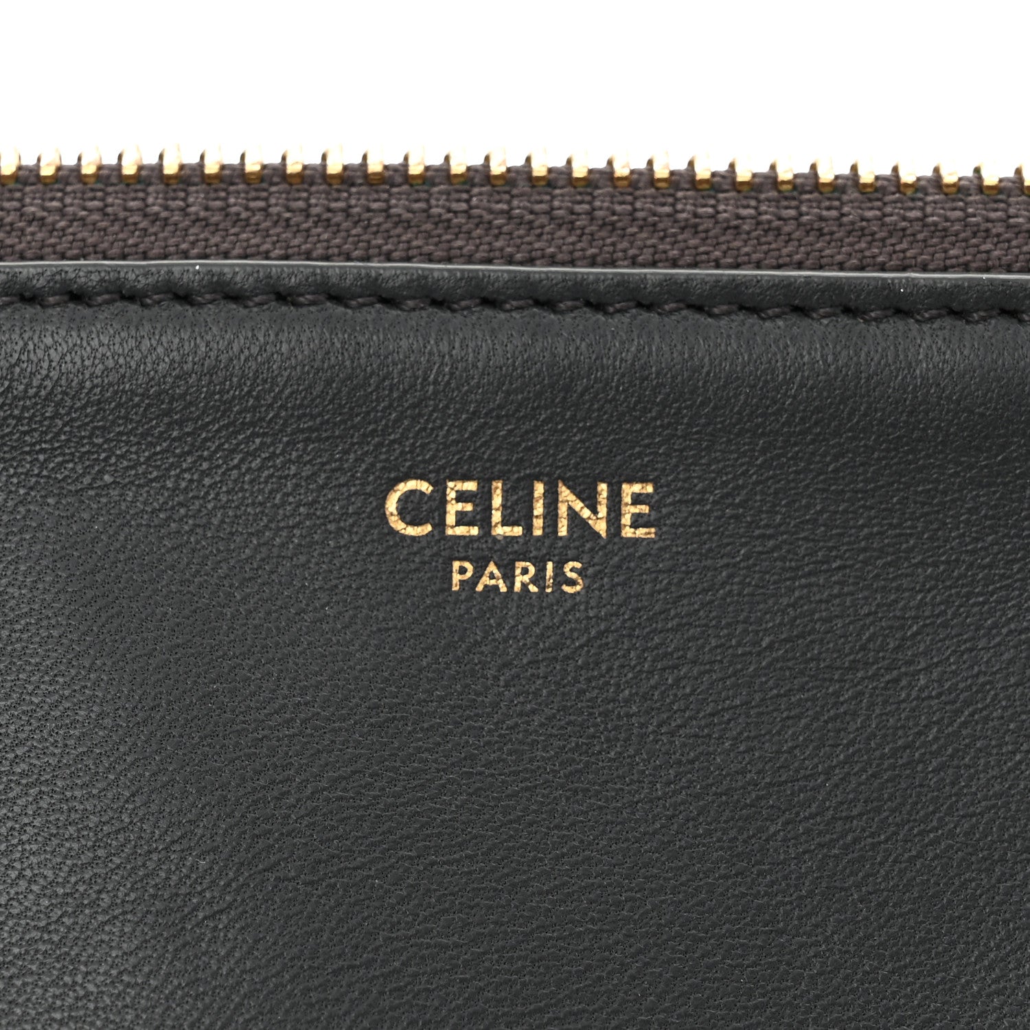 Celine Lambskin Small Trio Crossbody Bag Anthracite 8 of 13