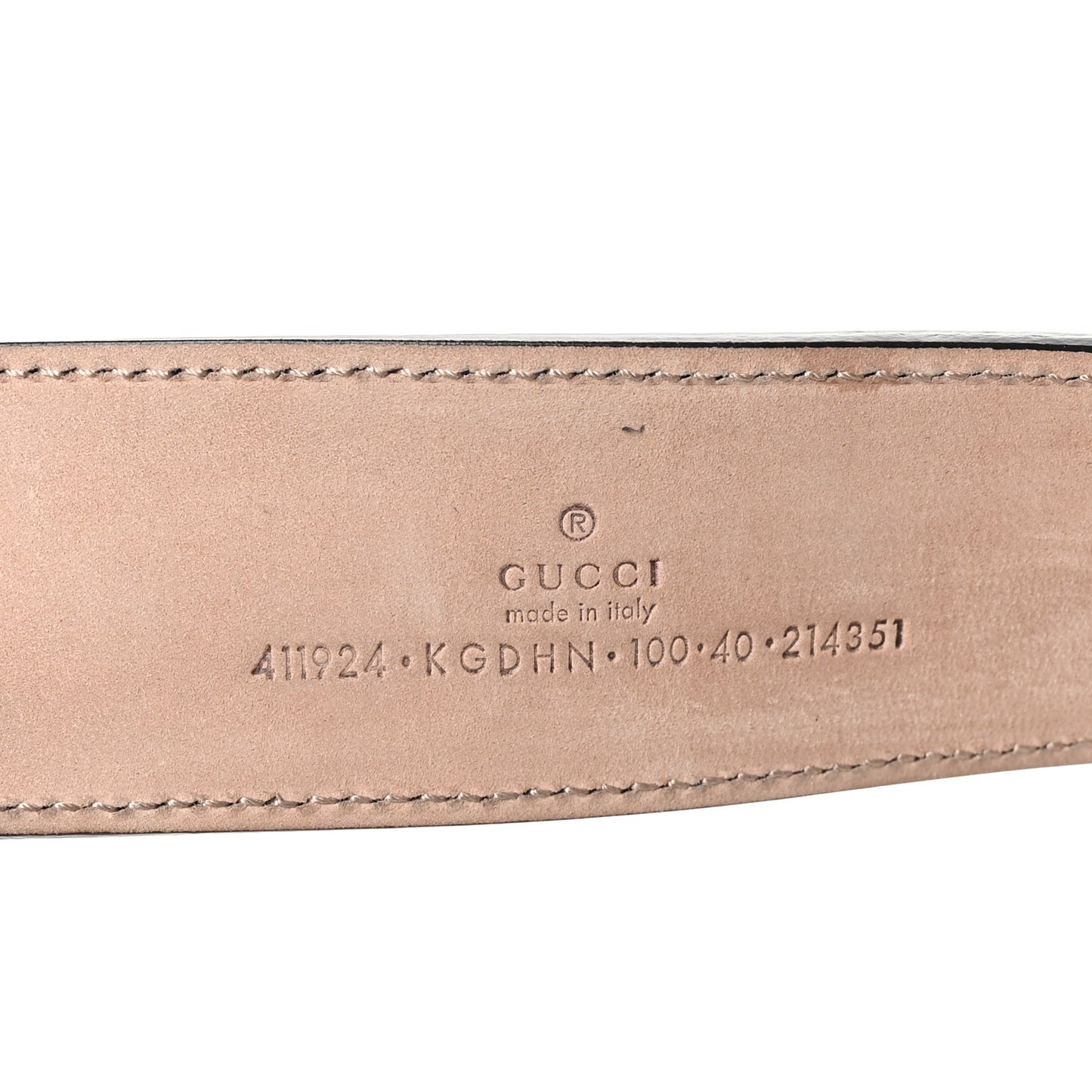 GG Supreme Monogram Selleria Calfskin Interlocking G 40mm Belt 100 40 Navy