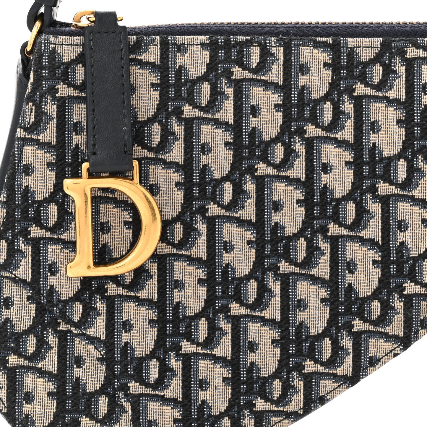 Oblique Saddle Rodeo Pouch Navy Blue