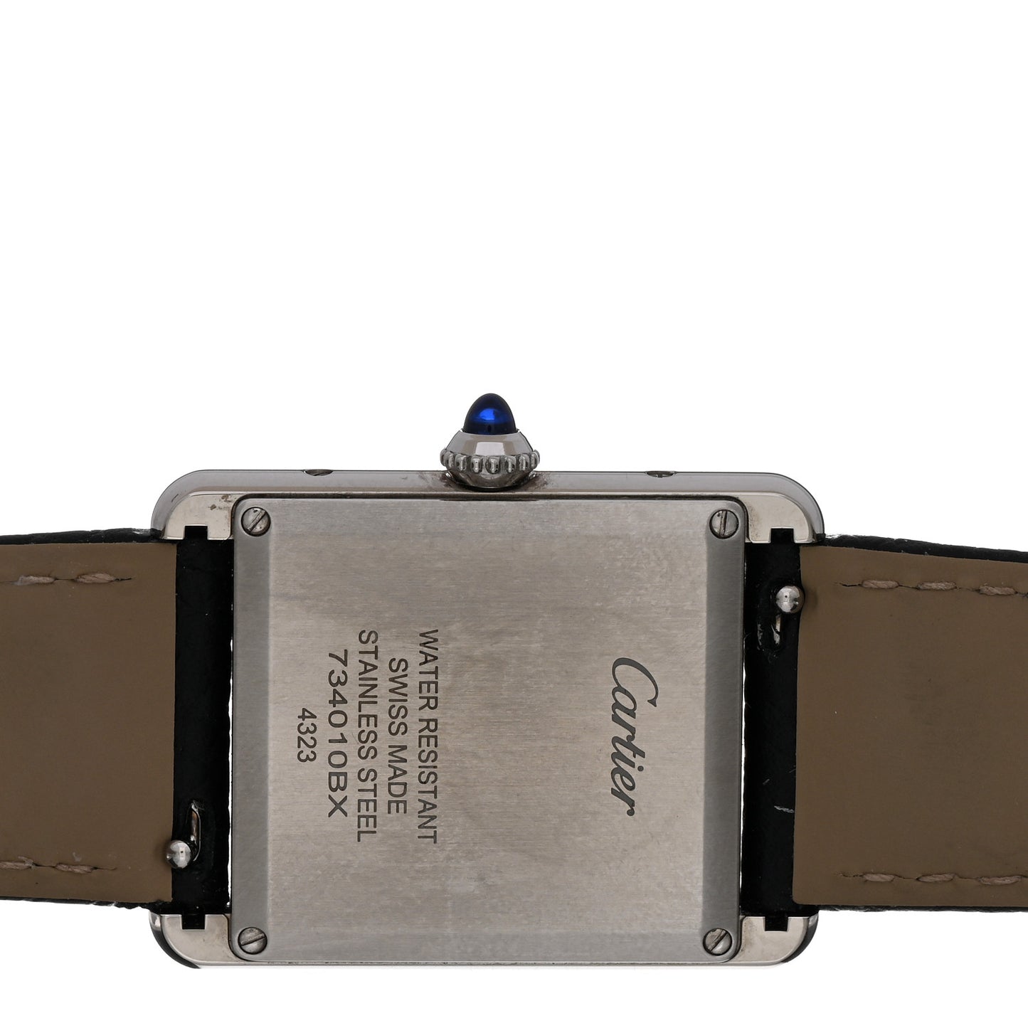 Stainless Steel Calfskin 25mm Must de Cartier Tank Quartz Watch