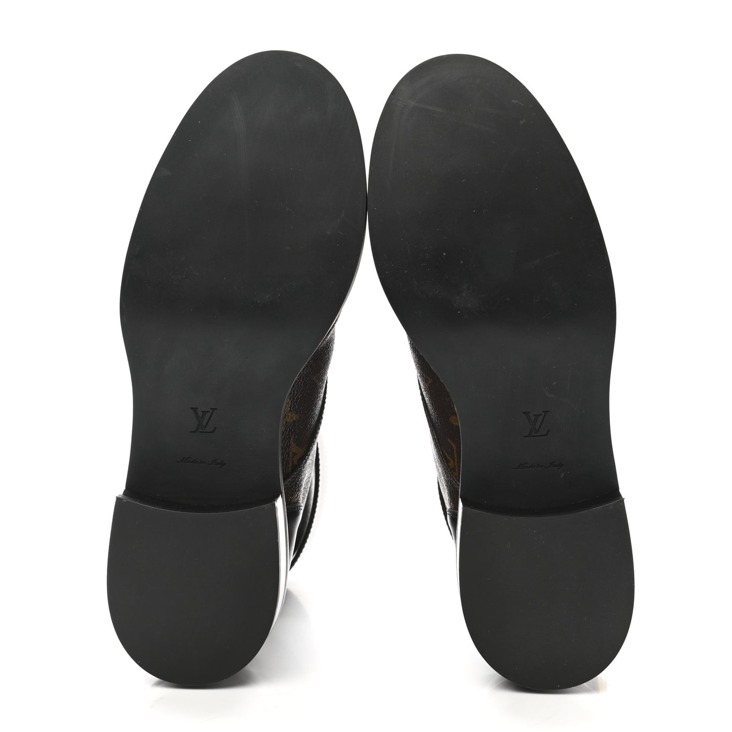 Calfskin Monogram Wonderland Flat Ranger Boots 39.5 Black