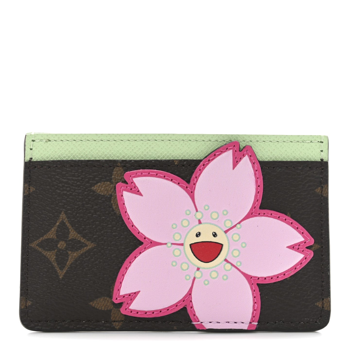 LV X TM Monogram Cherry Blossom Card Holder Sakura Brown