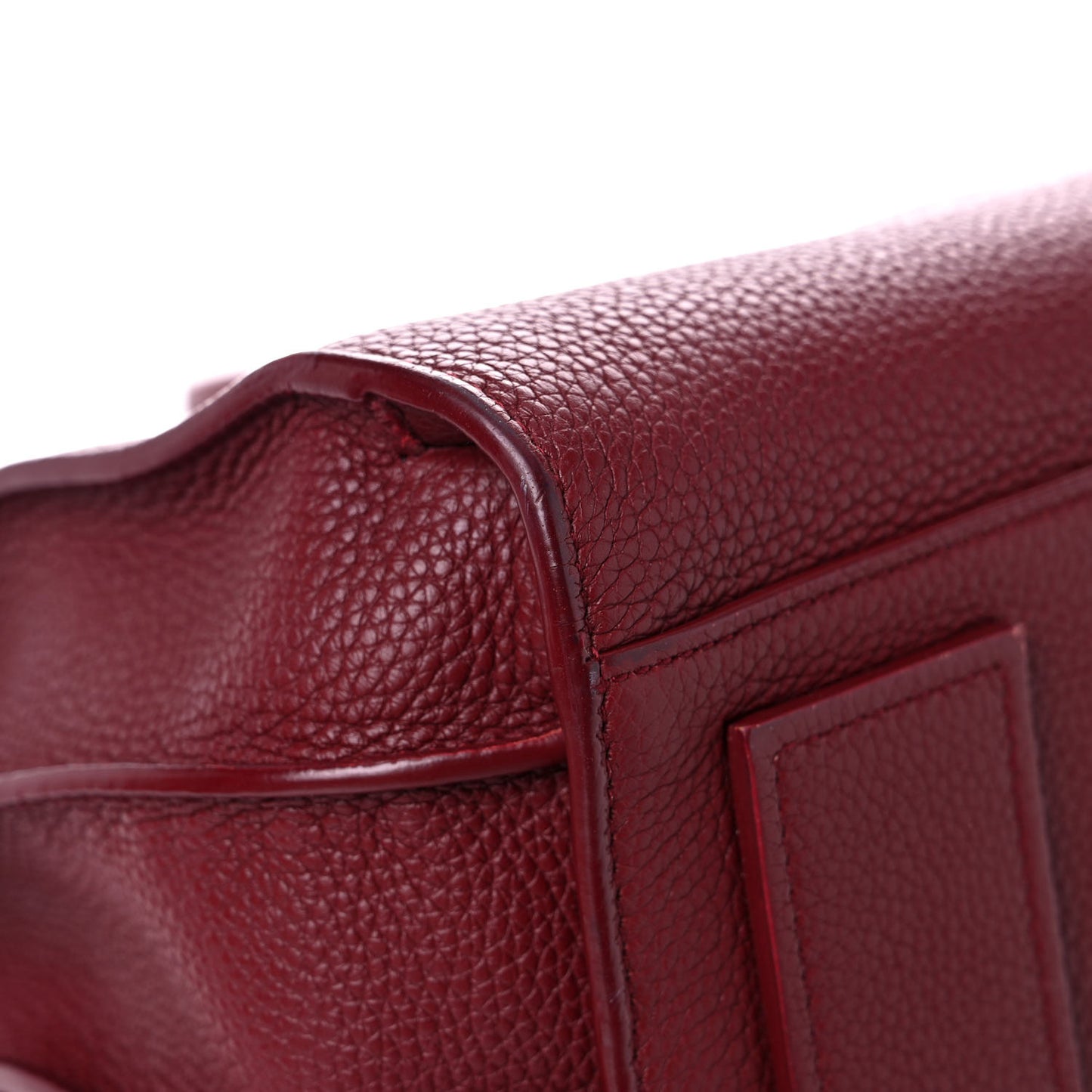 Grained Calfskin Small Supple Sac De Jour Dark Pallisandre