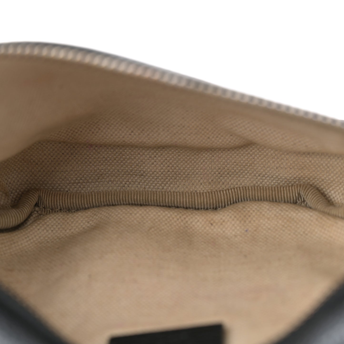 Grained Calfskin Small Logo Belt Bag Black