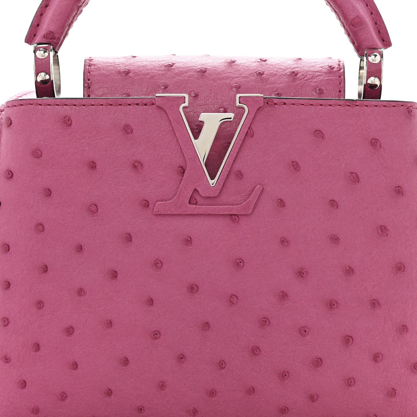 Ostrich Capucines Mini Fuchsia