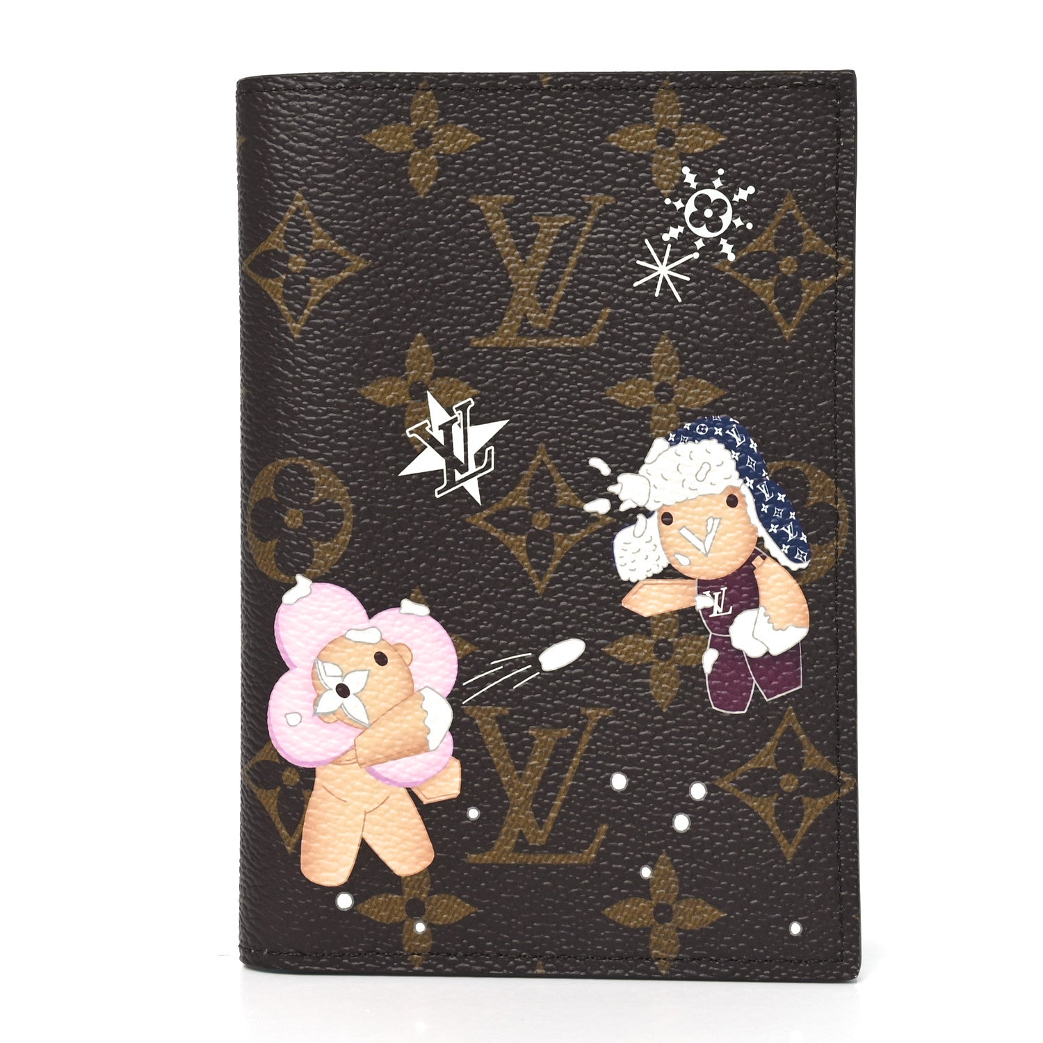 LOUIS VUITTON キャラクターケース Louis Vuitton Monogram 2025 Christmas Animation Passport Cover