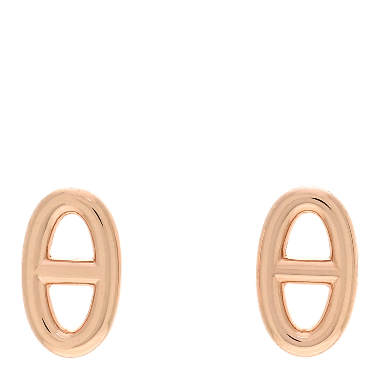 Hermes 18K Rose Gold TPM Farandole Stud Earrings 1 of 5