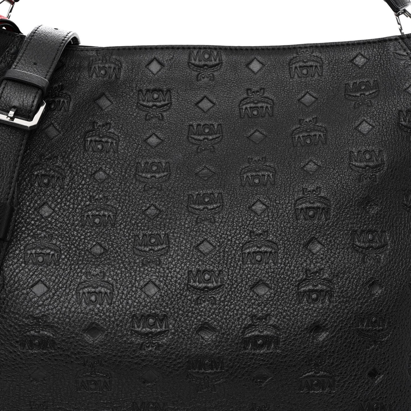 Calfskin Ottomar Monogram Large Klara Shopper Tote Black