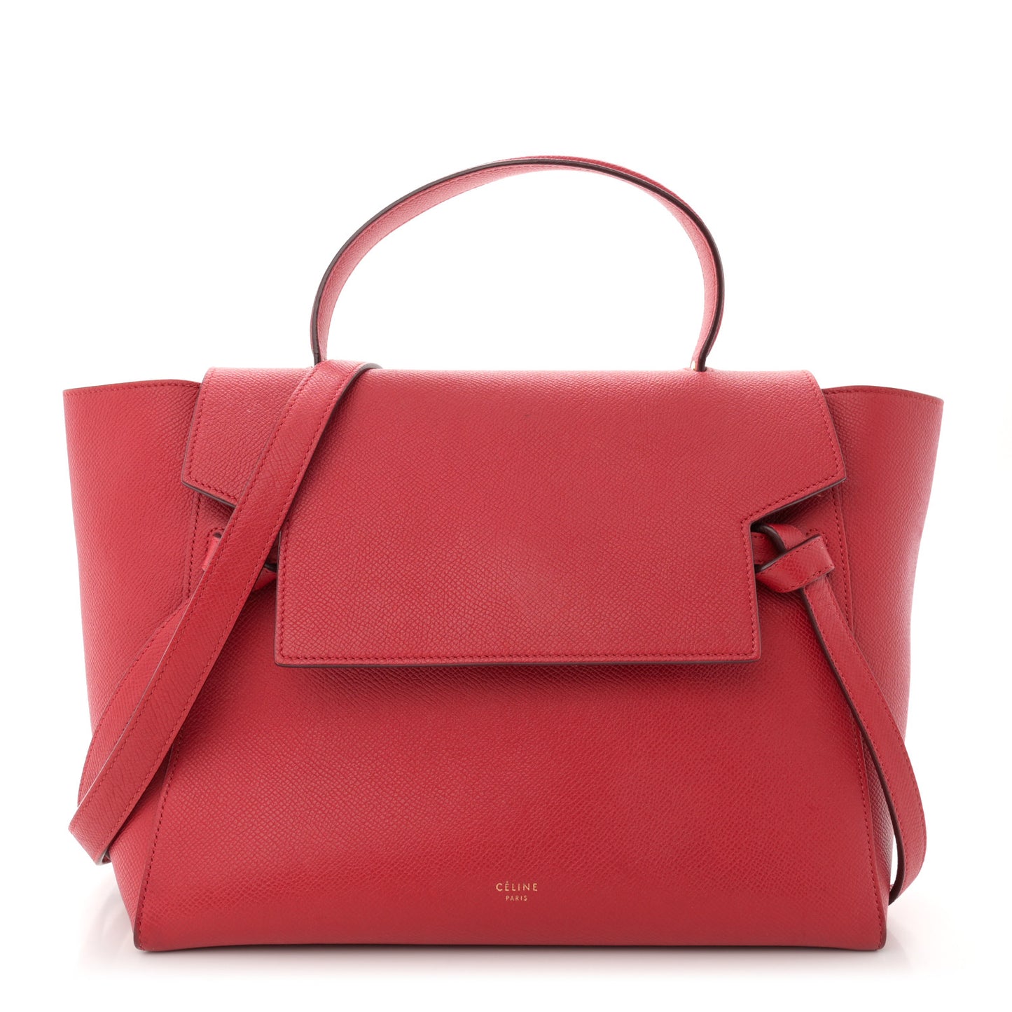 Grained Calfskin Mini Belt Bag Coquelicot