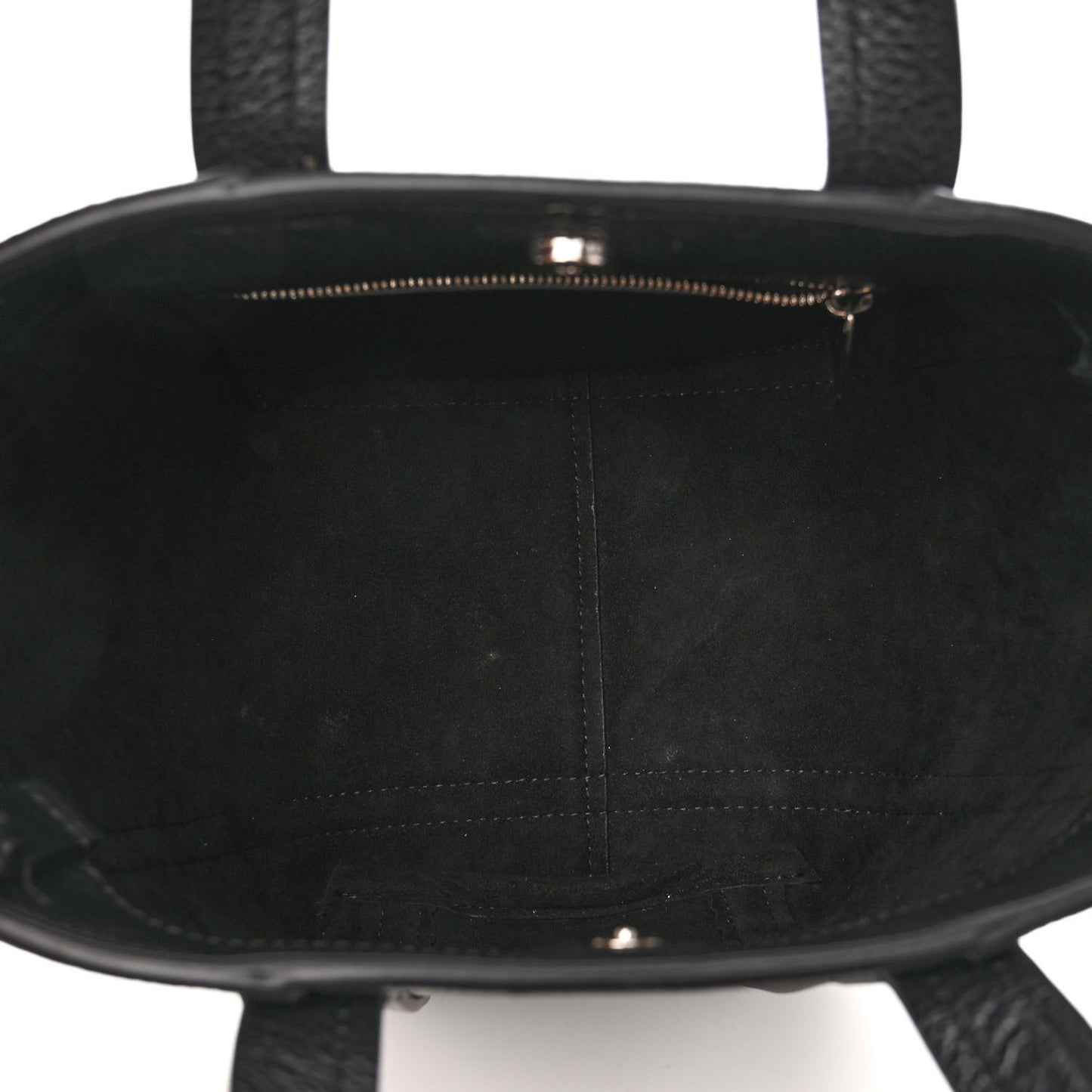 Grained Calfskin XS Everyday North South Shoulder Tote Bag Black