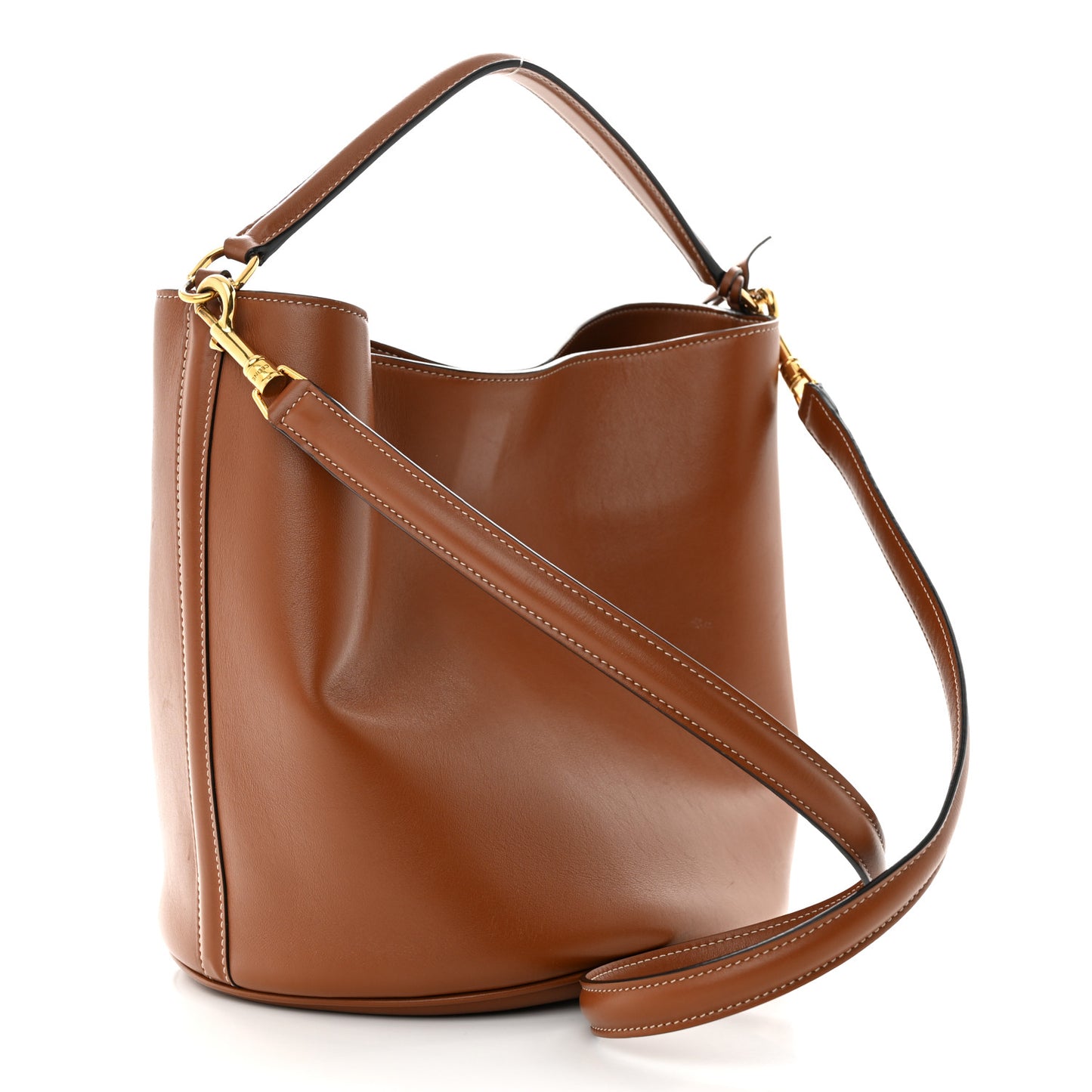 Smooth Calfskin Bucket 16 Bag Tan