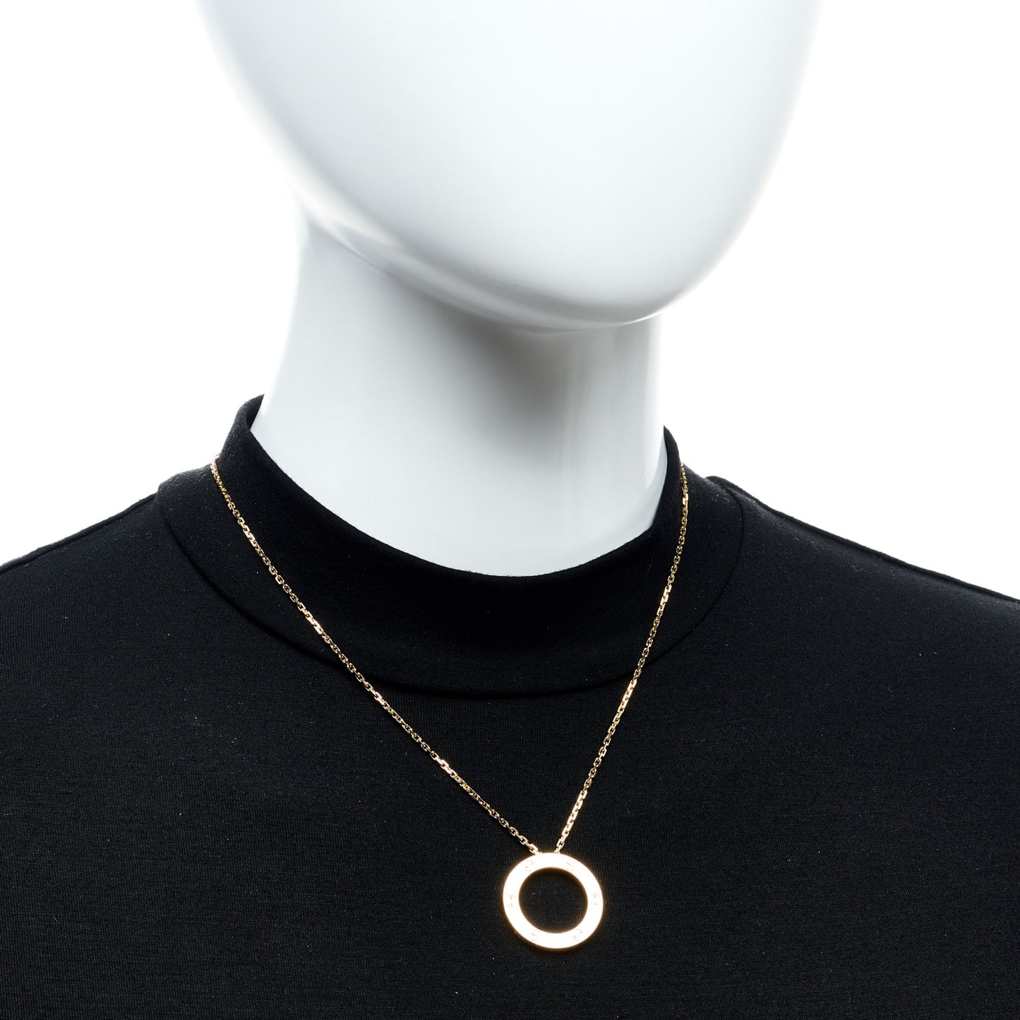 18K Yellow Gold LOVE Pendant Necklace