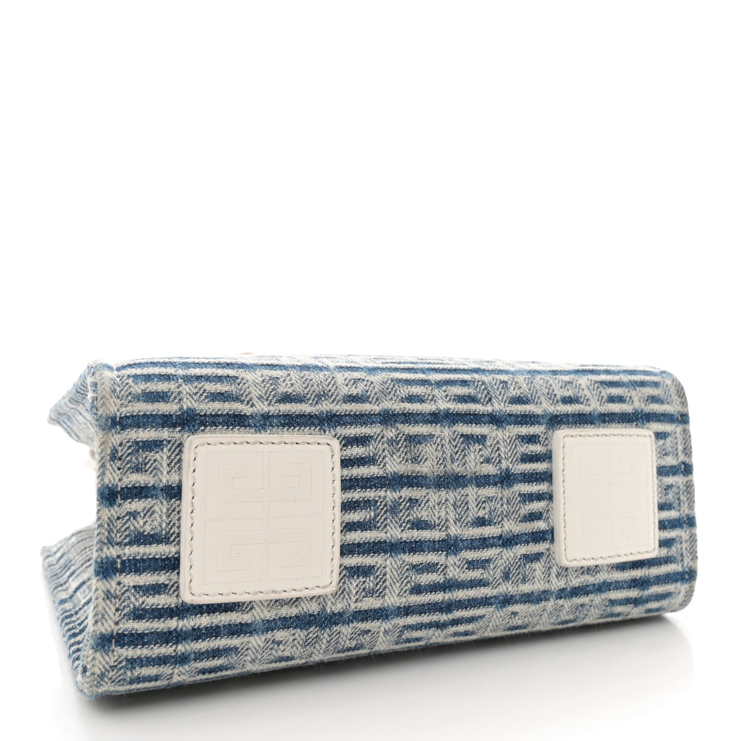 Washed Denim Mini G Shopping Tote Blue
