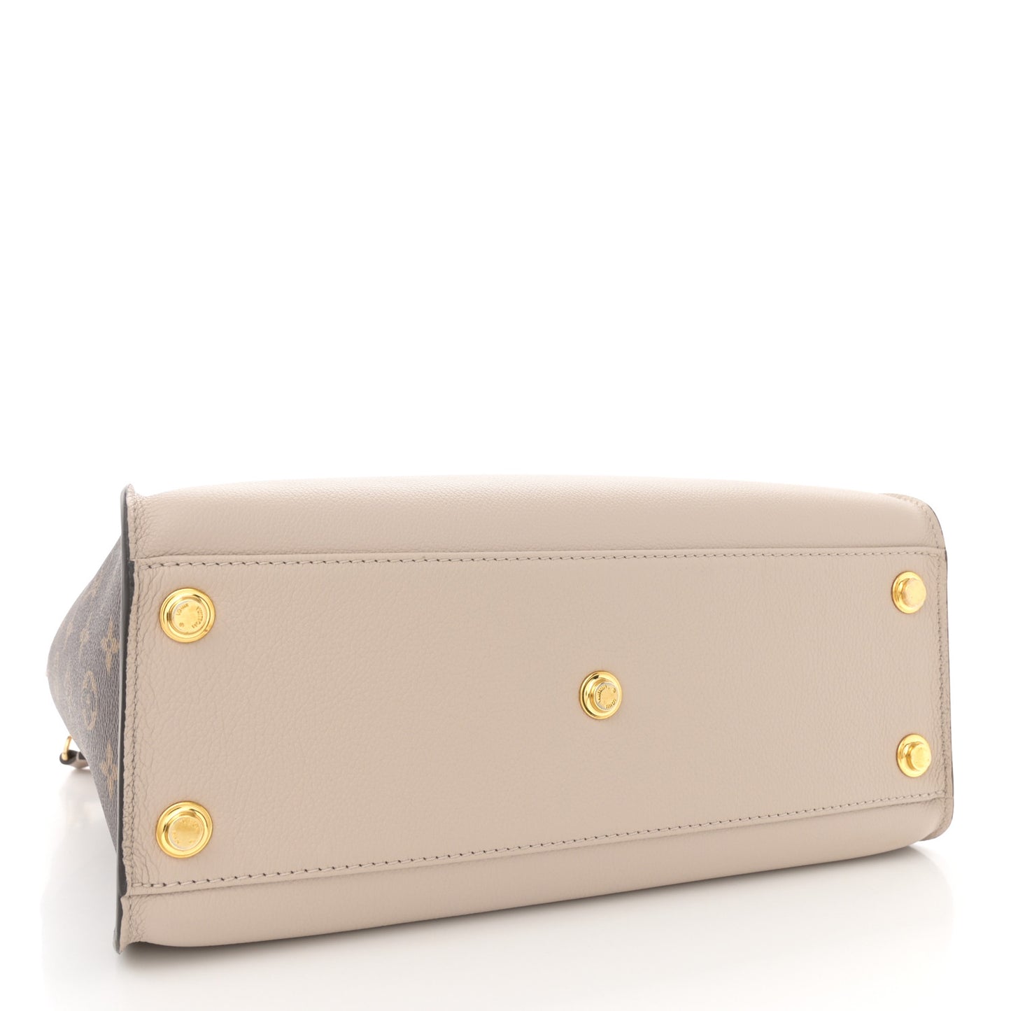 Calfskin Monogram On My Side MM Greige