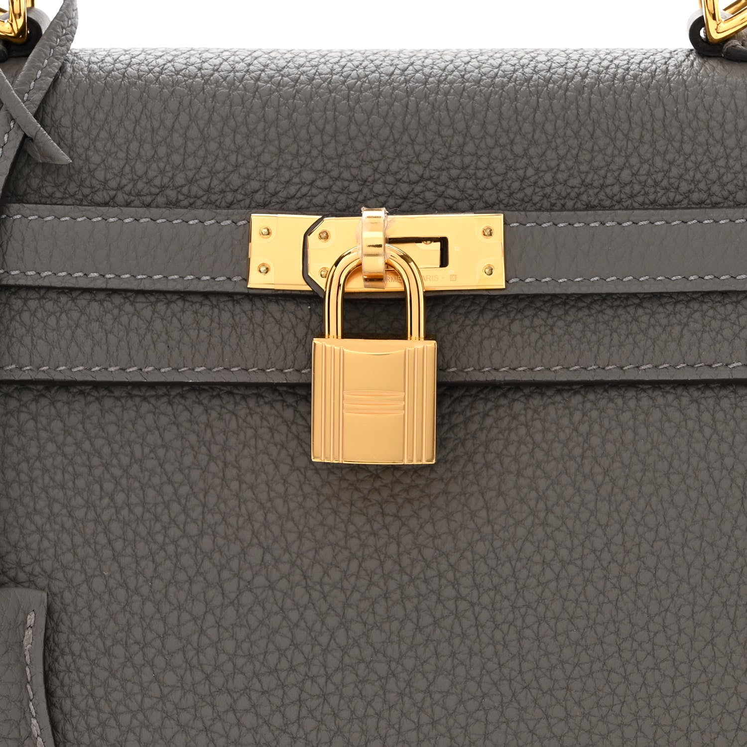 Hermes Togo Kelly Retourne 25 Gris Meyer 8 of 11