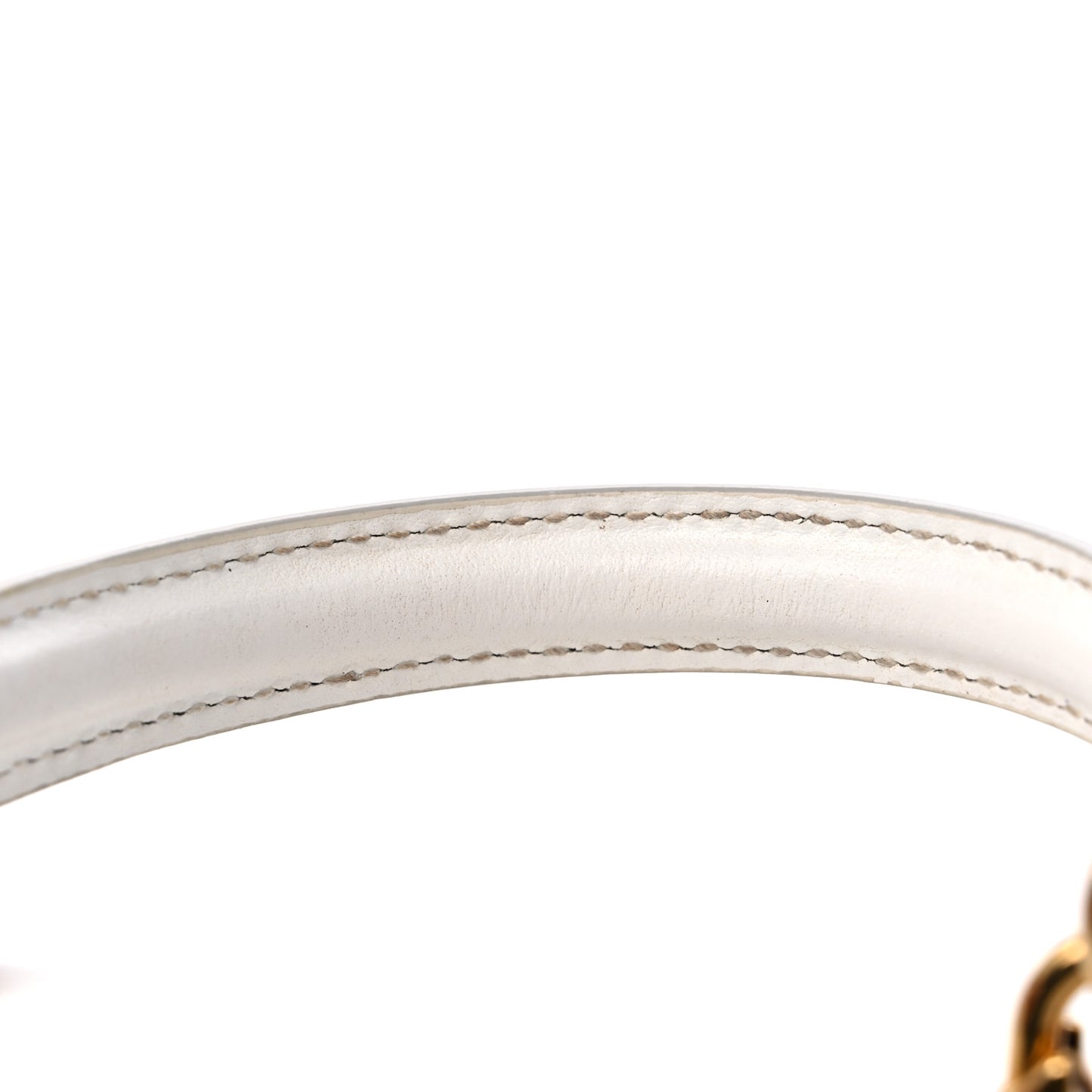 Smooth Calfskin Small Devotion Envelope Top Handle Bag White