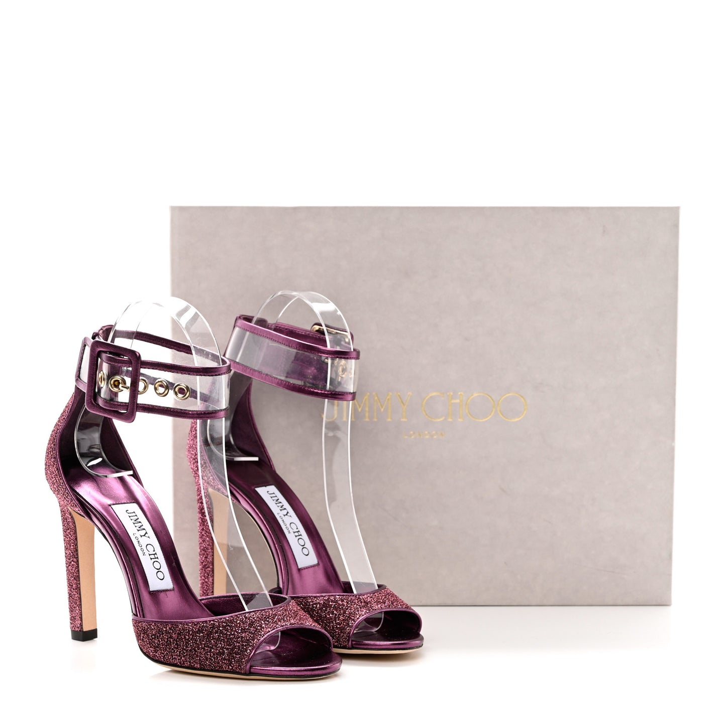 Metallic Lurex Perspex Moscow 100 Pumps 35 Jazzberry