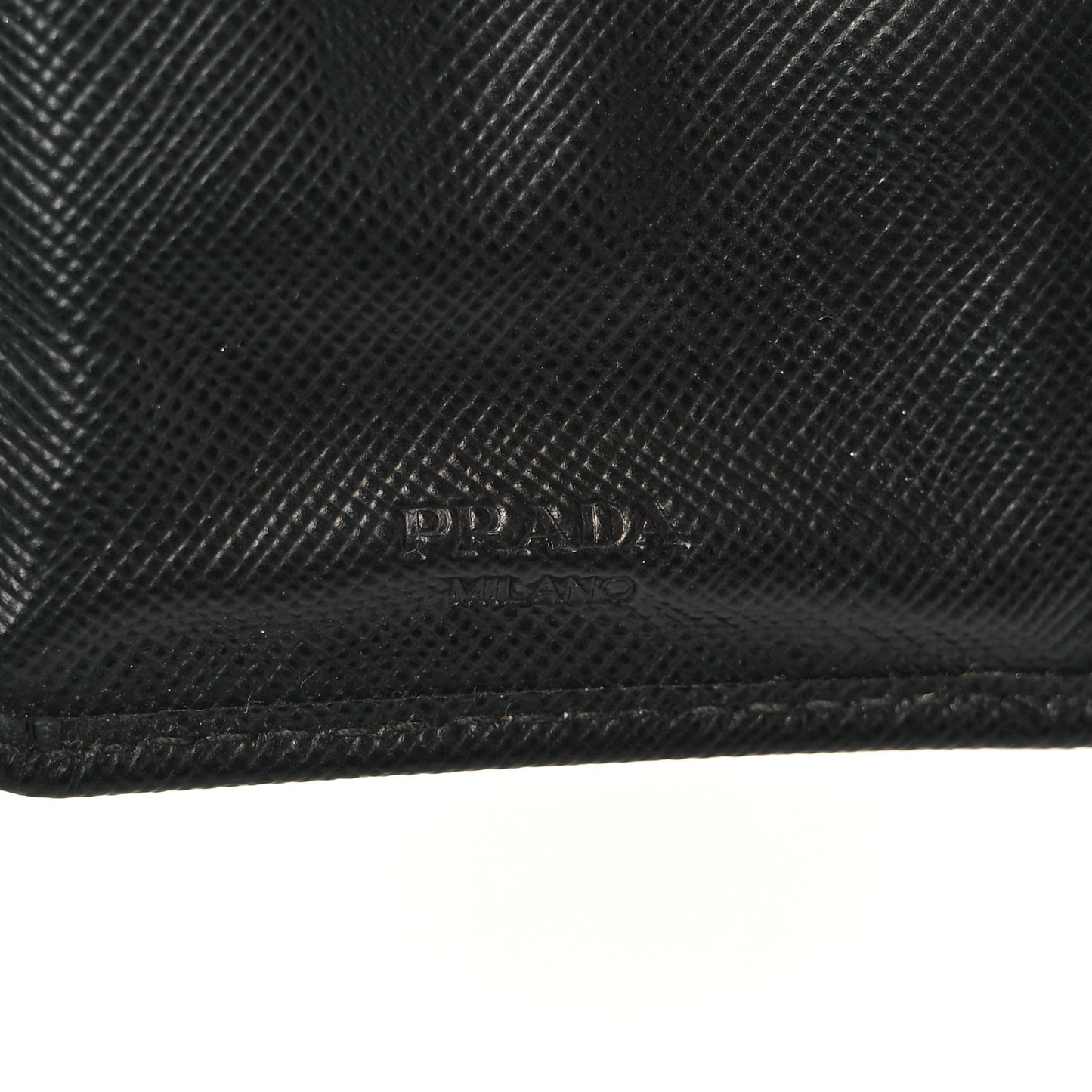 Saffiano Metal Compact Wallet Black