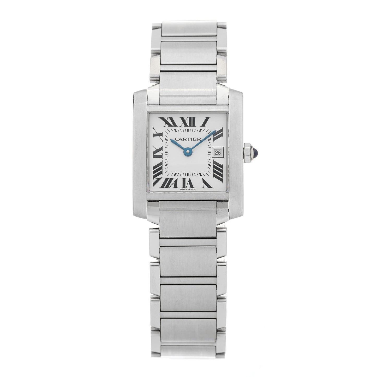 Stainless Steel 25mm Tank Francaise Quartz Watch