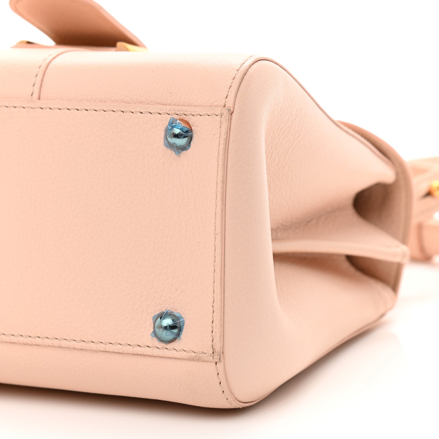 Grained Calfskin Mini Brillant Satchel Light Pink