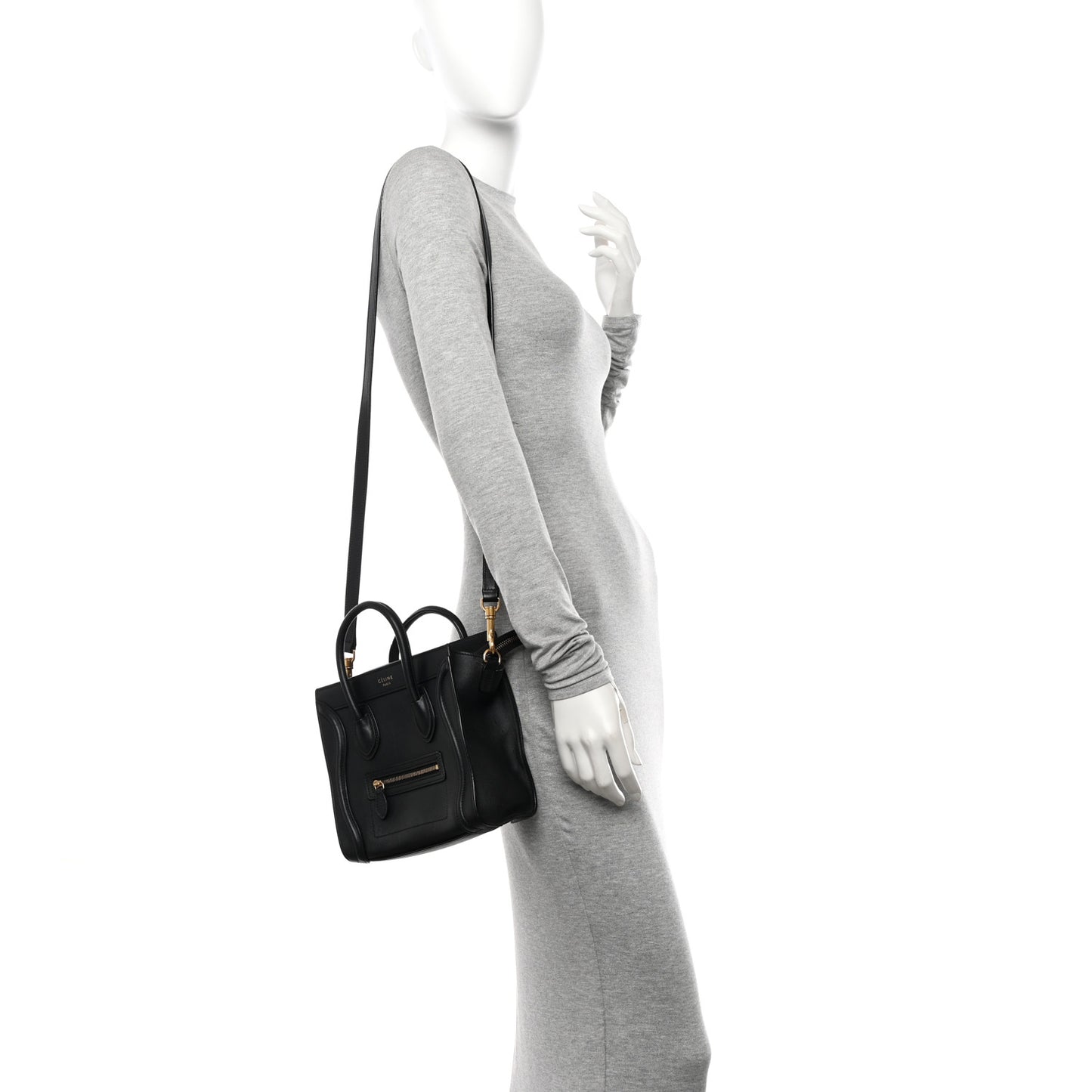 Smooth Calfskin Nano Luggage Black