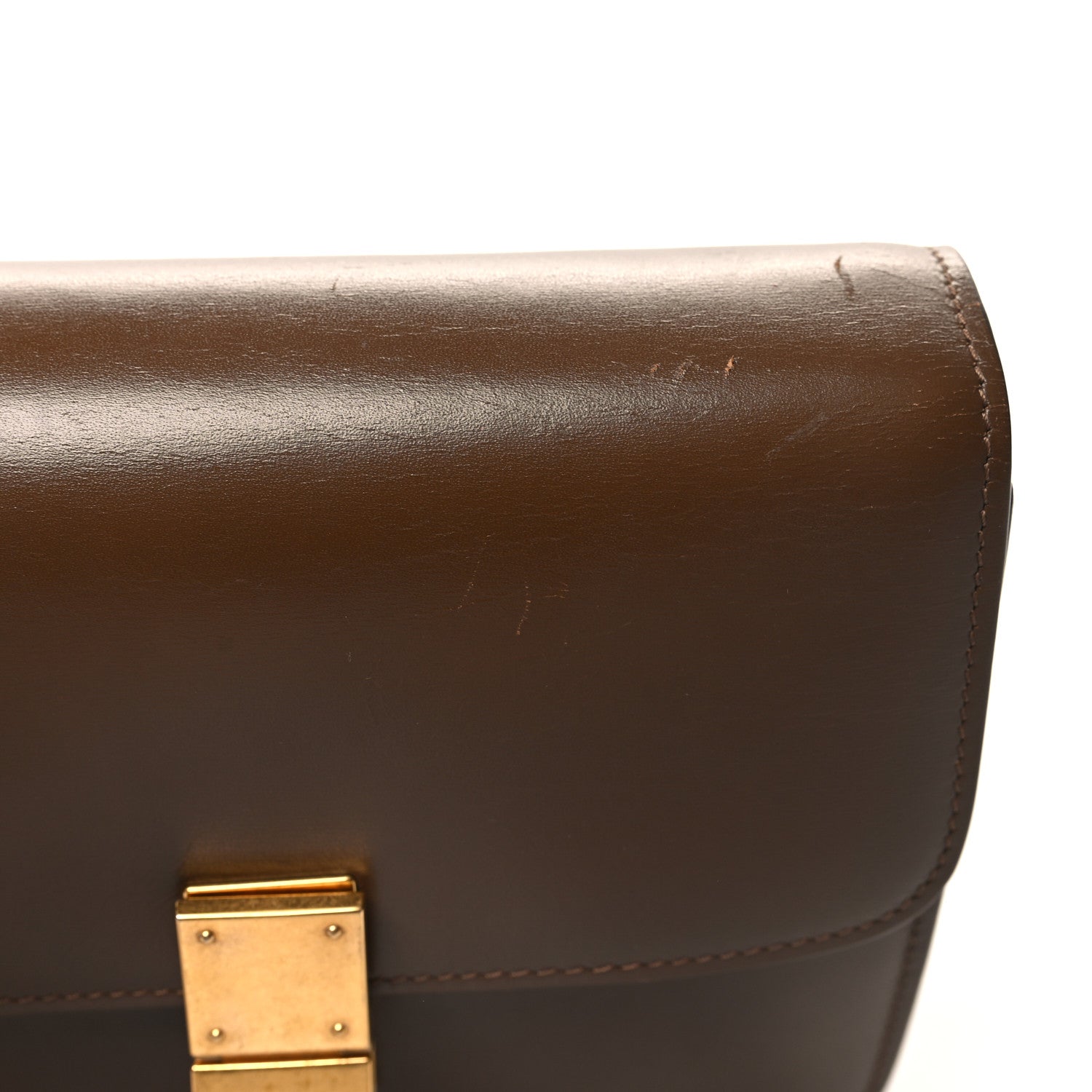 Celine Box Calfskin Teen Classic Box Flap Bag Camel 14 of 15