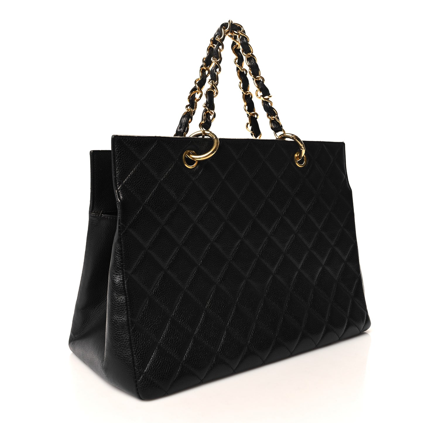 Caviar Quilted Grand Timeless Tote GTT Black