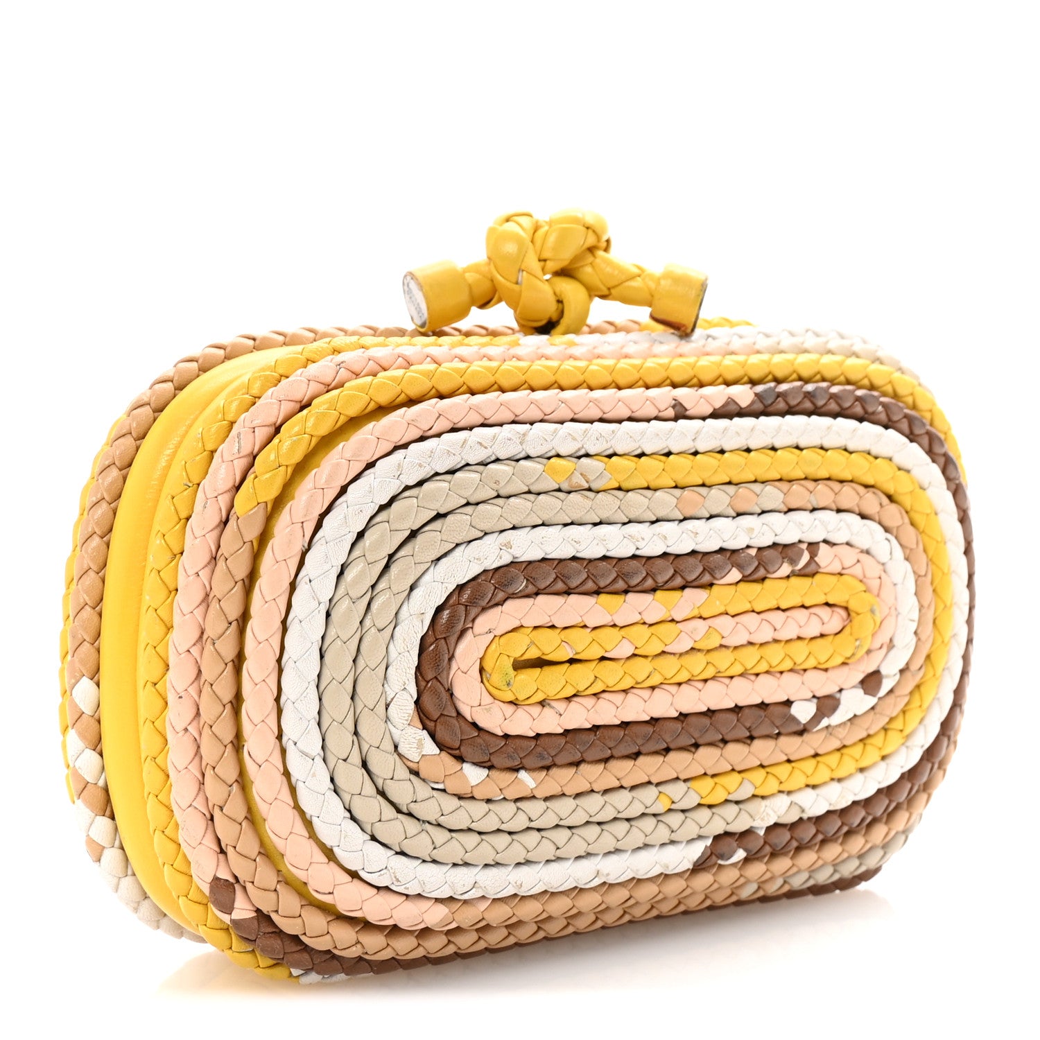 Bottega Veneta Nappa Intrecciato Braided Knot Clutch Multicolor 3 of 6