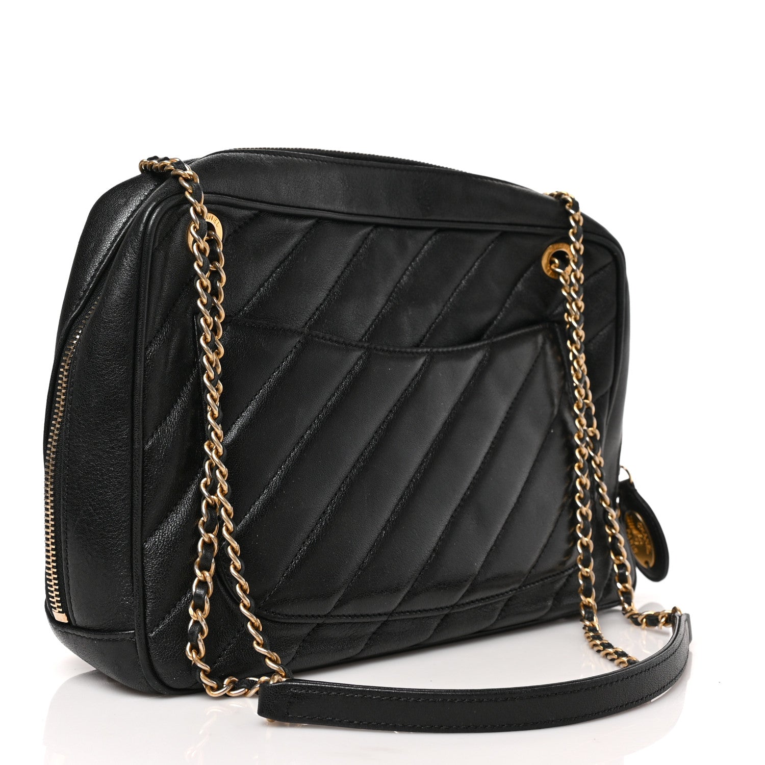 Chanel Lambskin Quilted Coco Vintage Camera Case Black 3 of 8