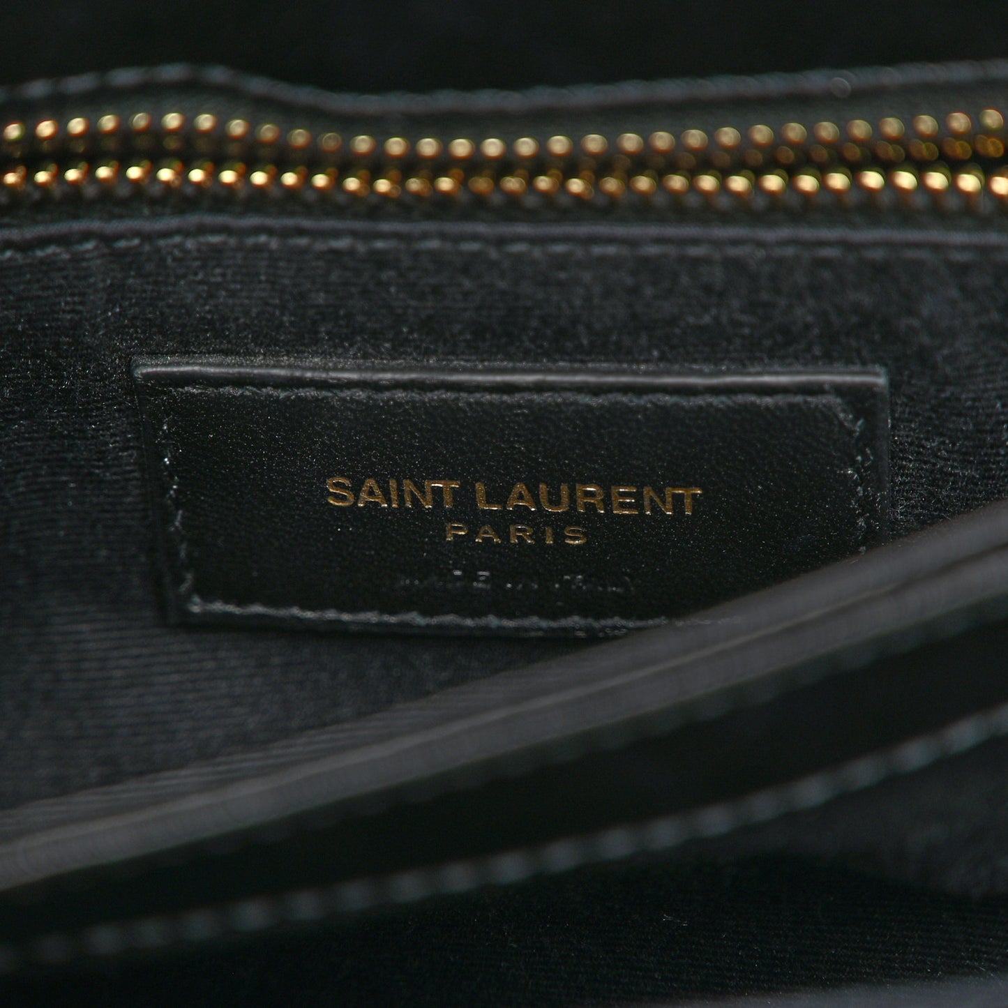 Calfskin Y Quilted Monogram Toy Loulou Crossbody Bag Black