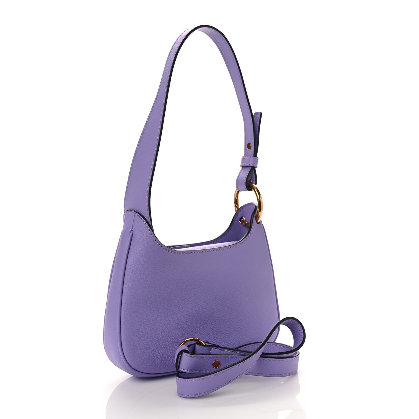 Calfskin La Medusa Small Hobo Crossbody Lilac