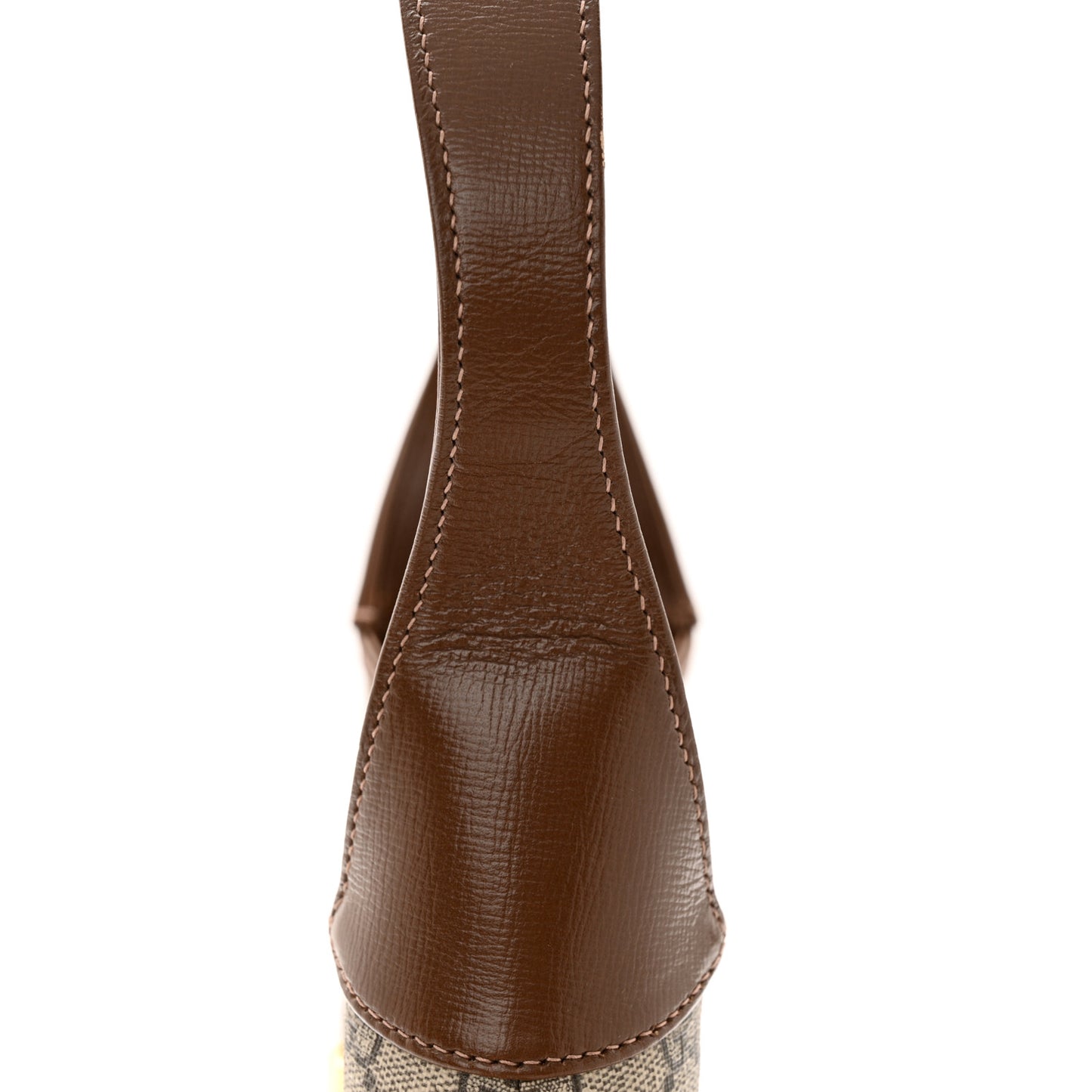 GG Supreme Monogram Azalea Calfskin Web Small Jackie 1961 Hobo Beige Ebony Brown Sugar