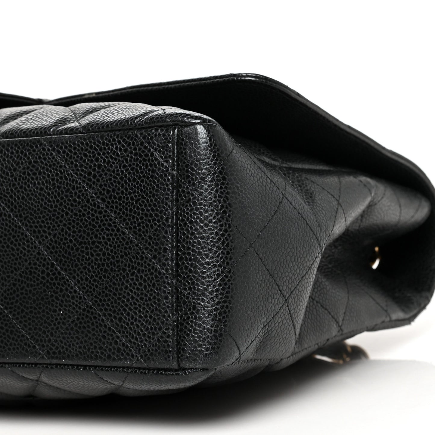 Caviar Quilted Maxi Single Flap Black