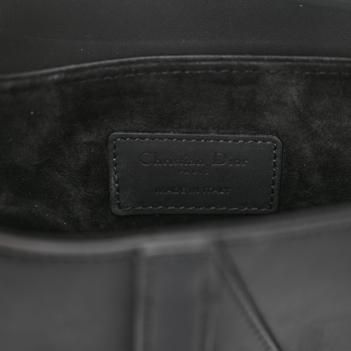 Ultra Matte Calfskin Mini Saddle Bag Black