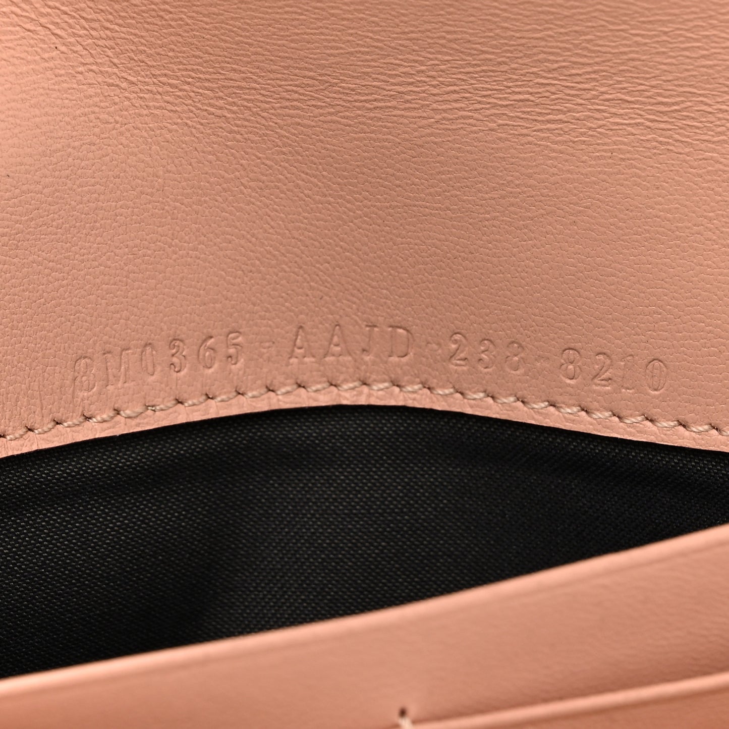 Nappa Matisse FF Embossed Continental Wallet On Chain Baby Pink