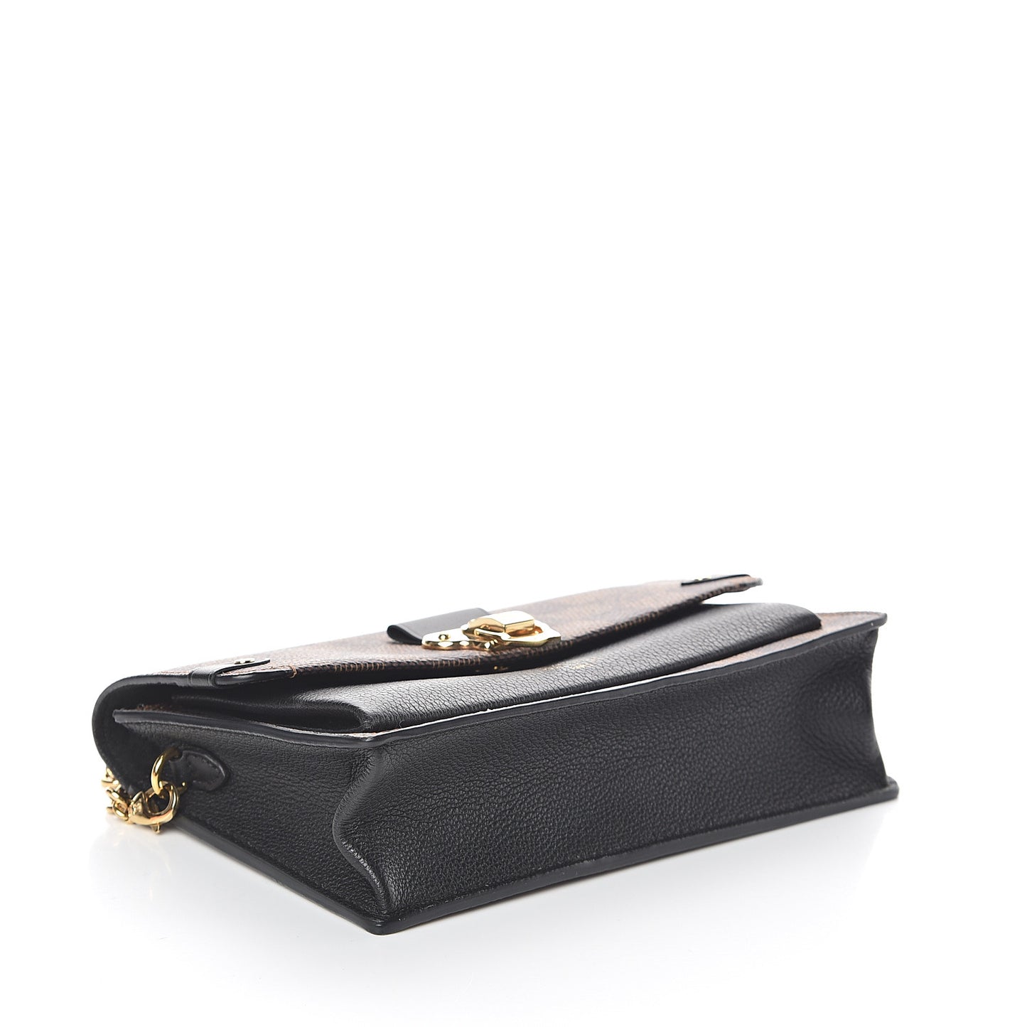 Damier Ebene Vavin Chain Wallet Black