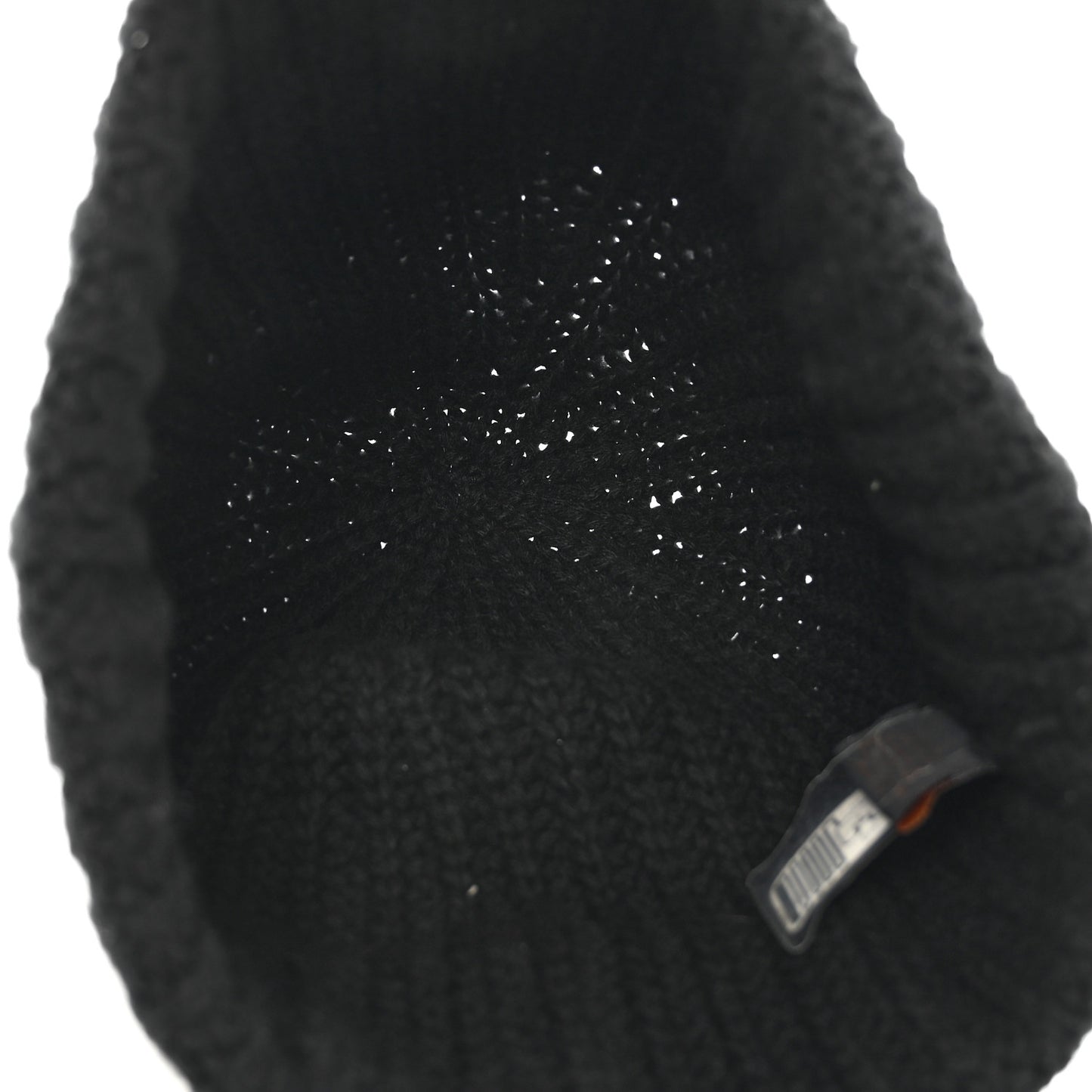 Cashmere Ribbed LV Knithead Bonnet Beanie Black