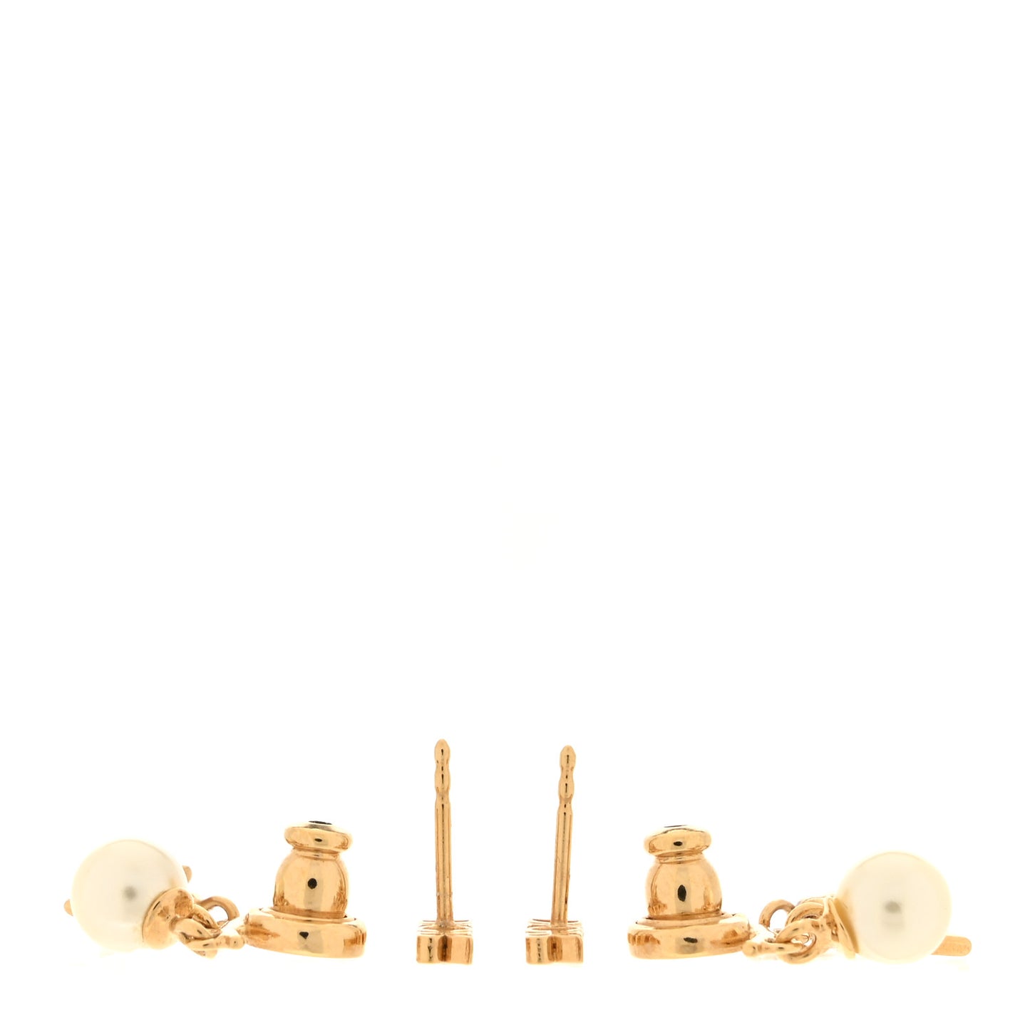 Pearl Crystal Dio(r)evolution Star Earrings Gold