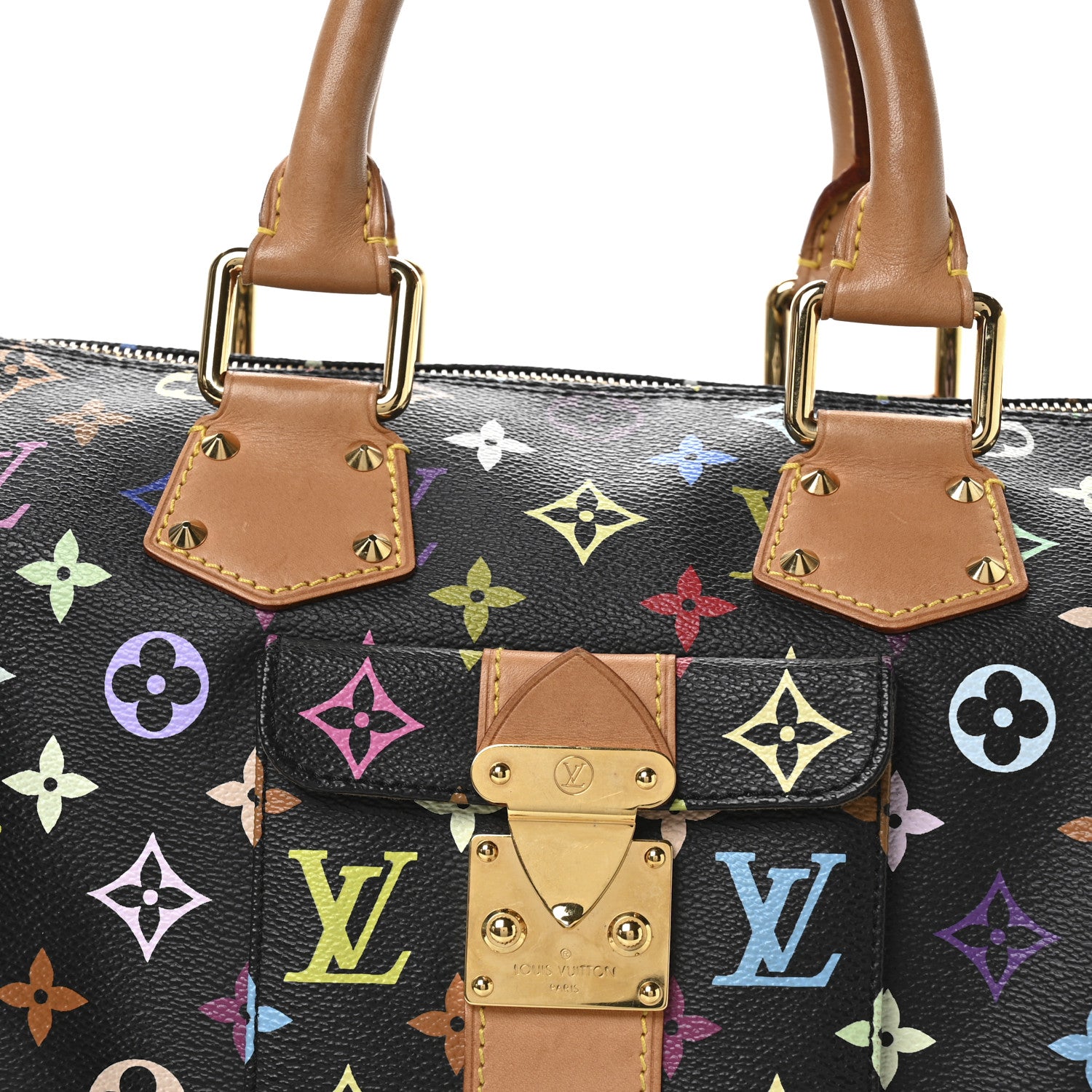Louis Vuitton Monogram Multicolor Speedy 30 Black 7 of 10