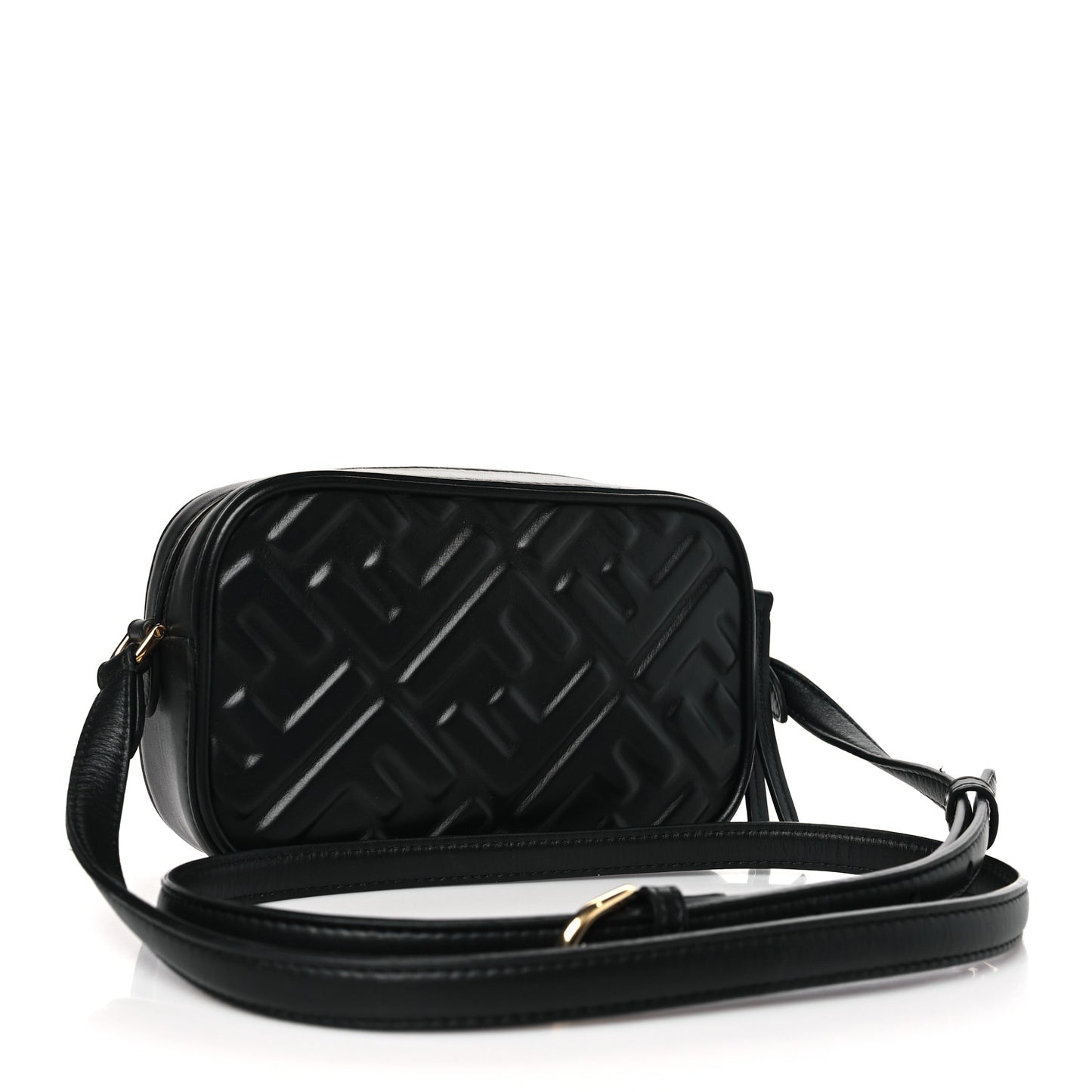 Vitello Epoque FF Embossed Camera Case Black