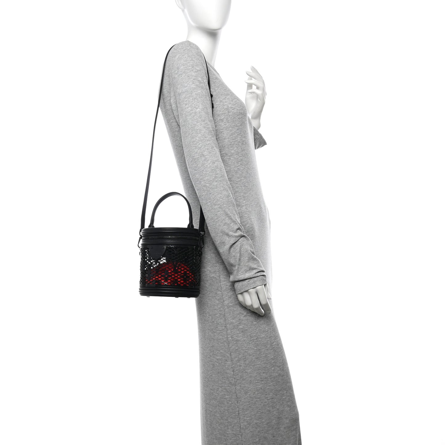 Patent Calfskin Laced Monogram Cannes Black