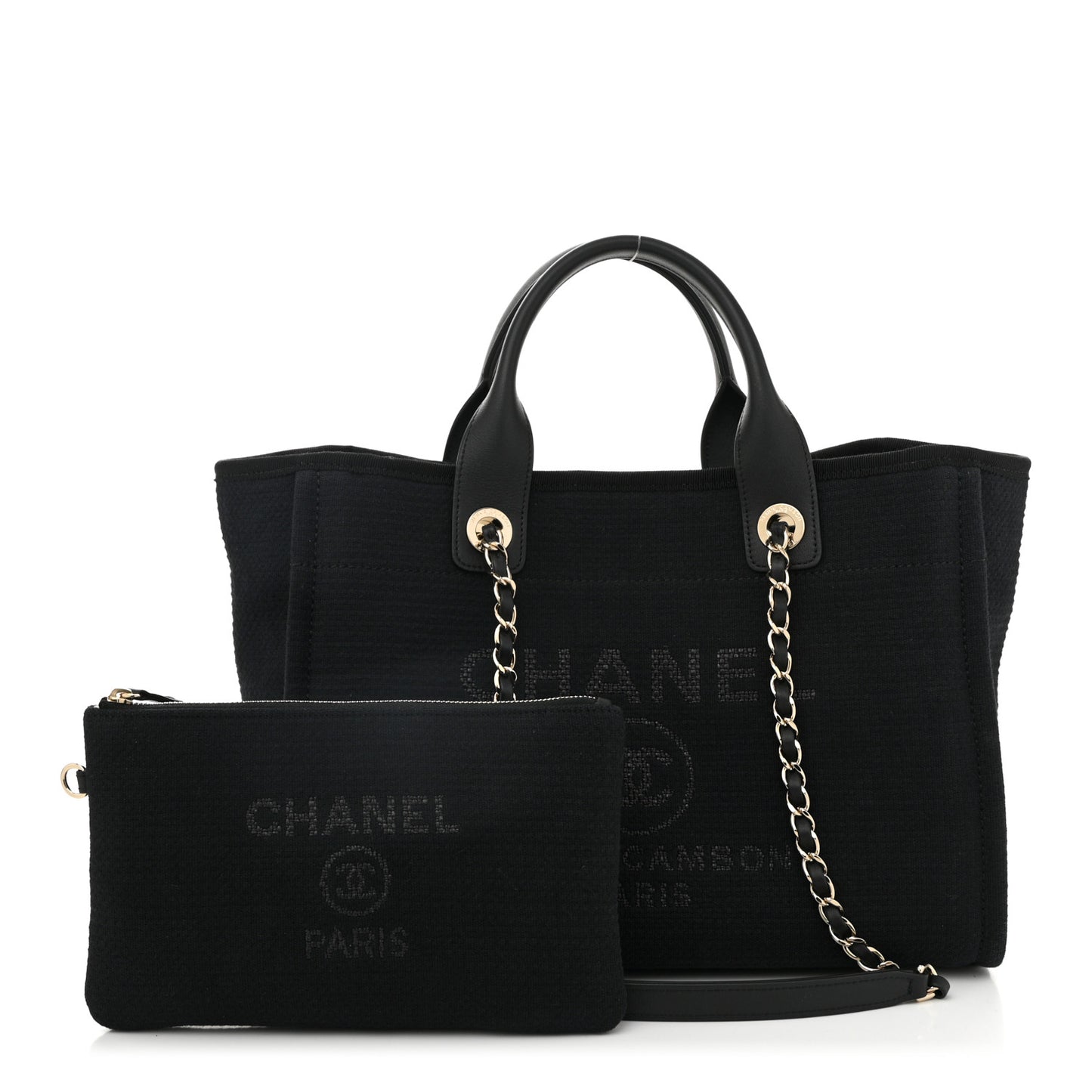 Mixed Fibers Small Deauville Tote Black