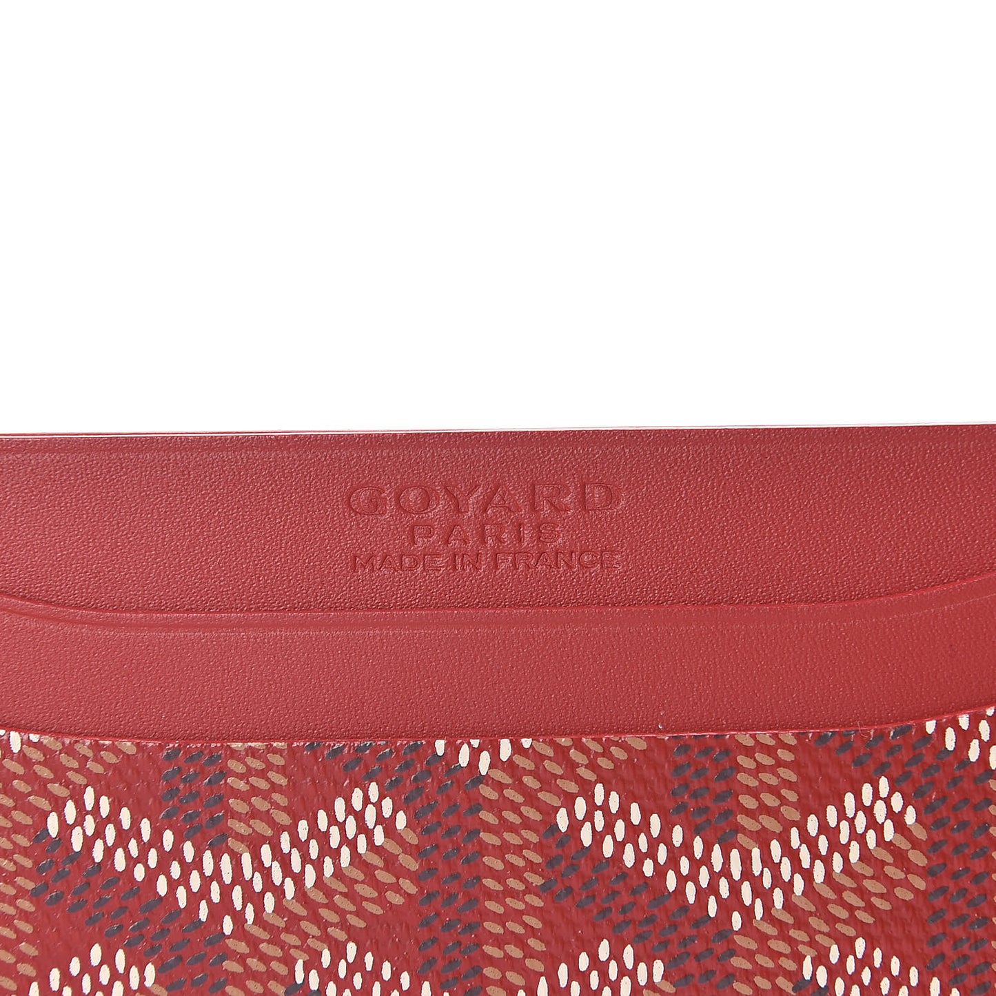 Goyardine Saint Sulpice Card Holder Red